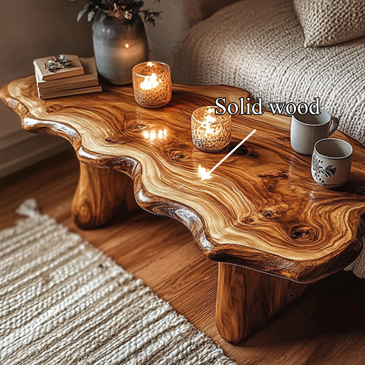 Rustic Artisanal Coffee Table Living Room And Cozy Room SINLSACF221