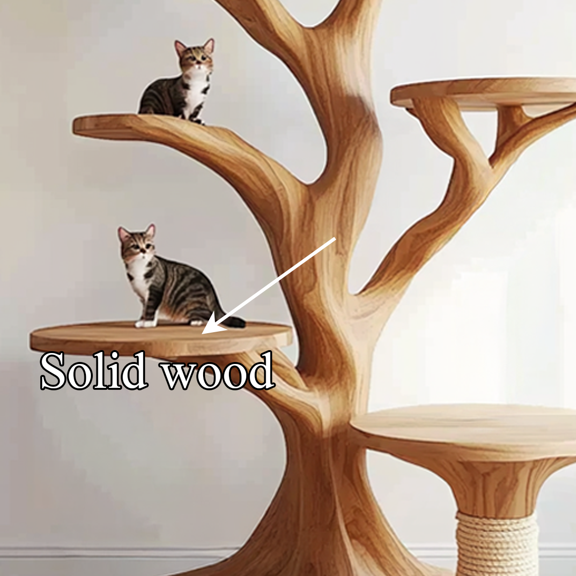 Rustic Tree Cat Tower Living Room SINLSATT041