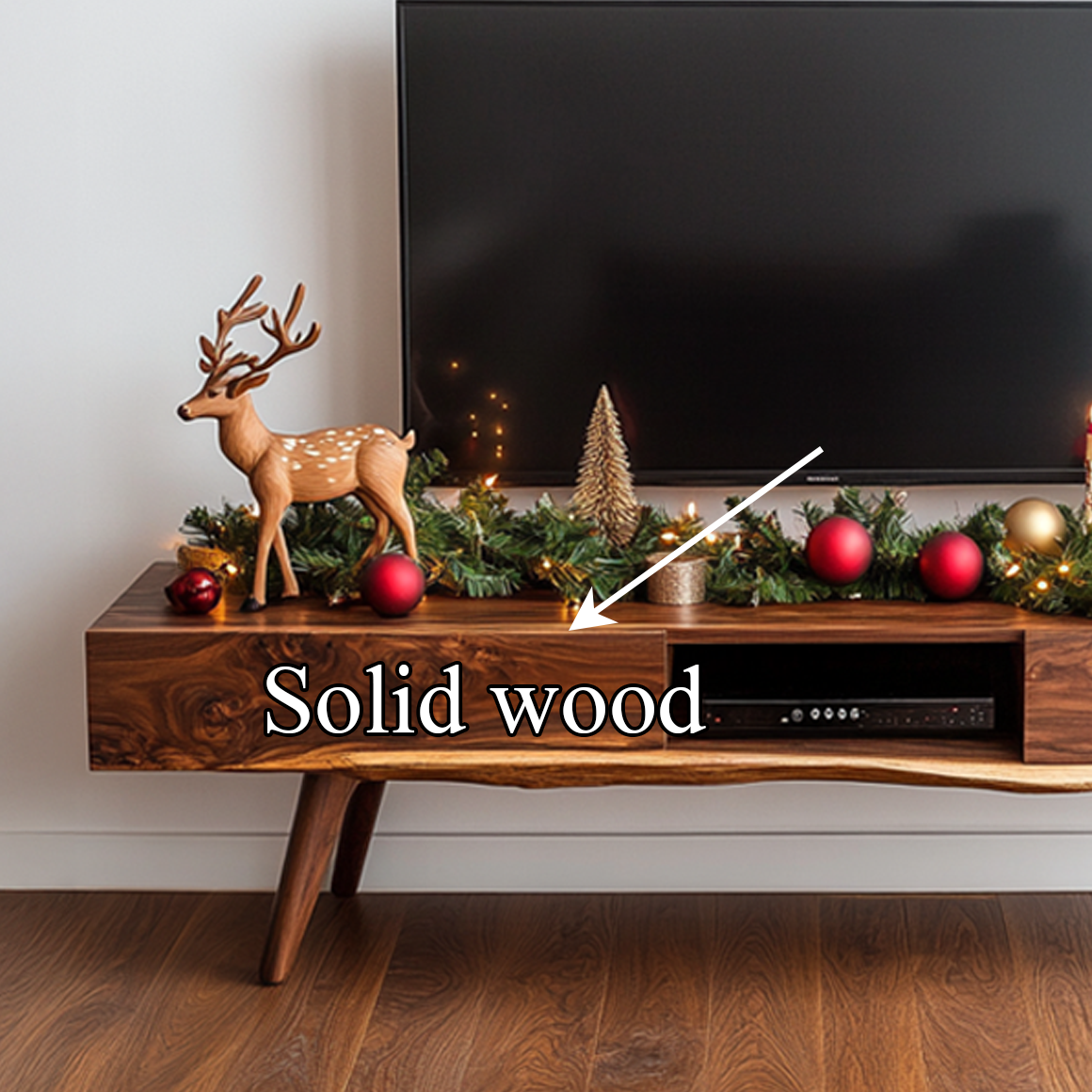 Mid Century Christmas TV Cabinet Modern Living Room SINLSASC221