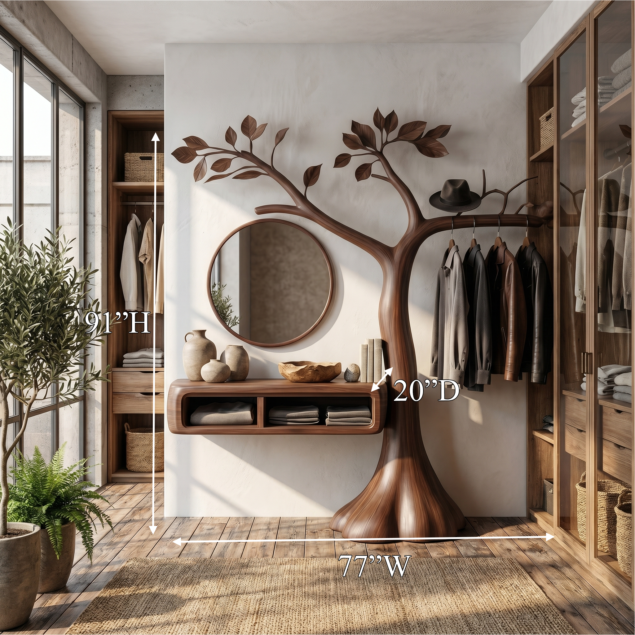 Natural Makeup Vanity Bedroom And Dressing Room SINLSABDT080