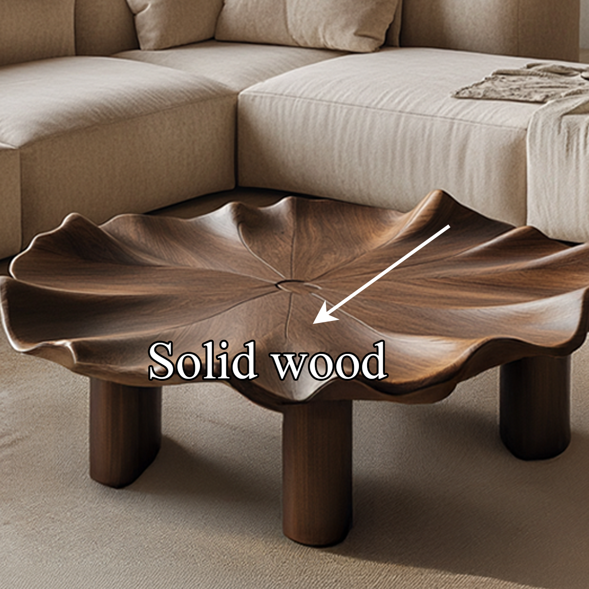 Organic Sculptural Flower Coffee Table Living Room SINLSACF193