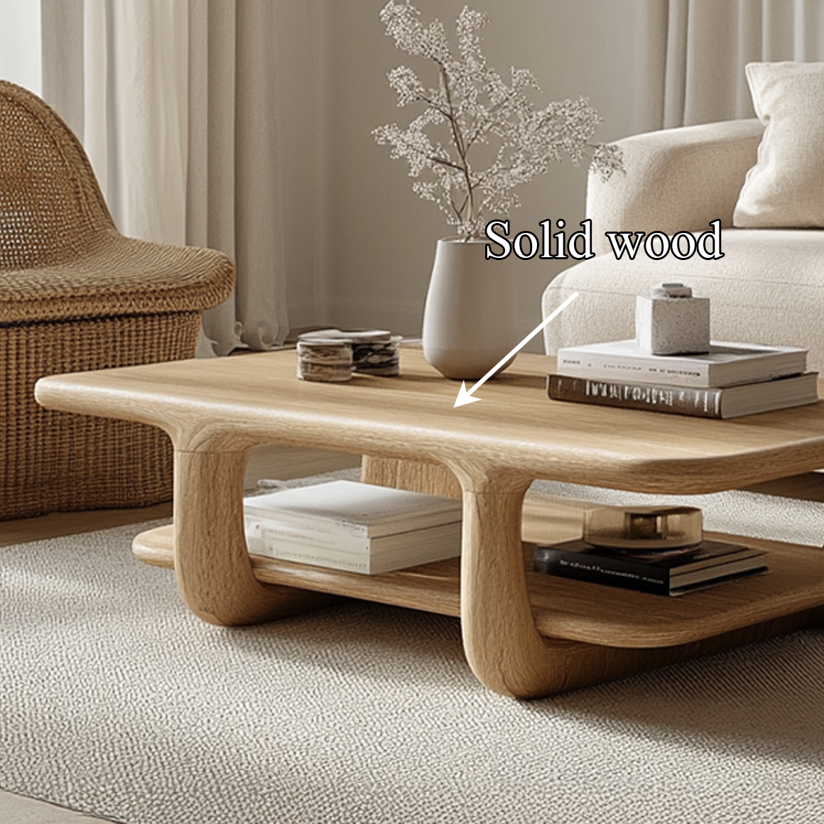 Scandinavian Minimalist Coffee Table Living Room SINLSACF222
