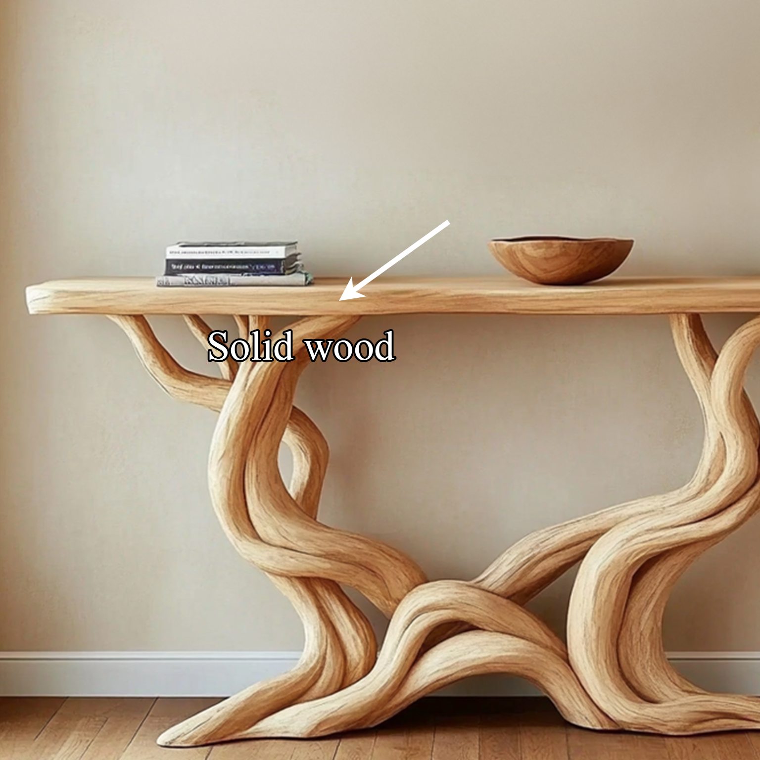 Farmhouse Console Table Solid Wood Handmade Gift SINLSACS092