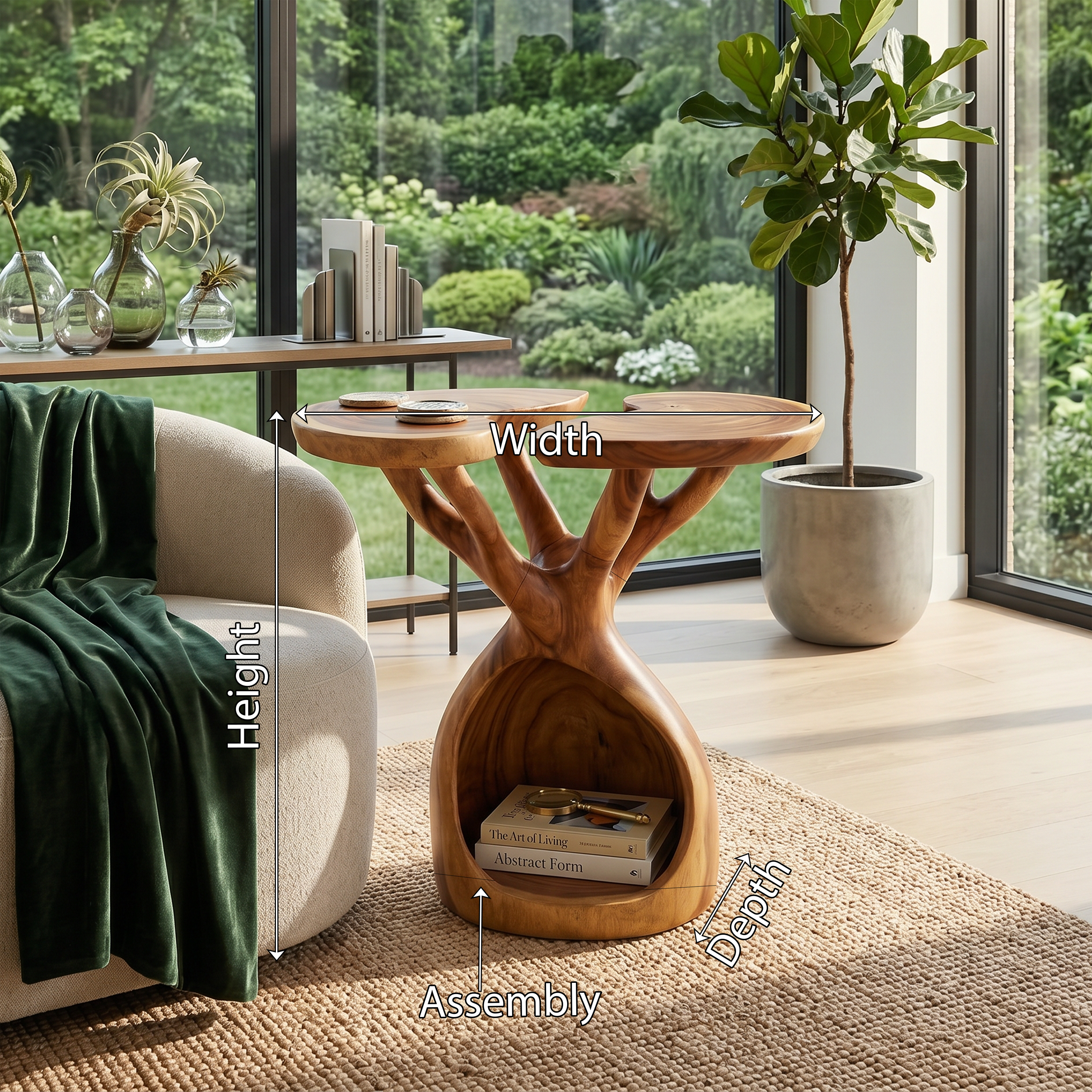 Nature Inspired Branch Side Table Sunroom Corner SILDTTRSTA037