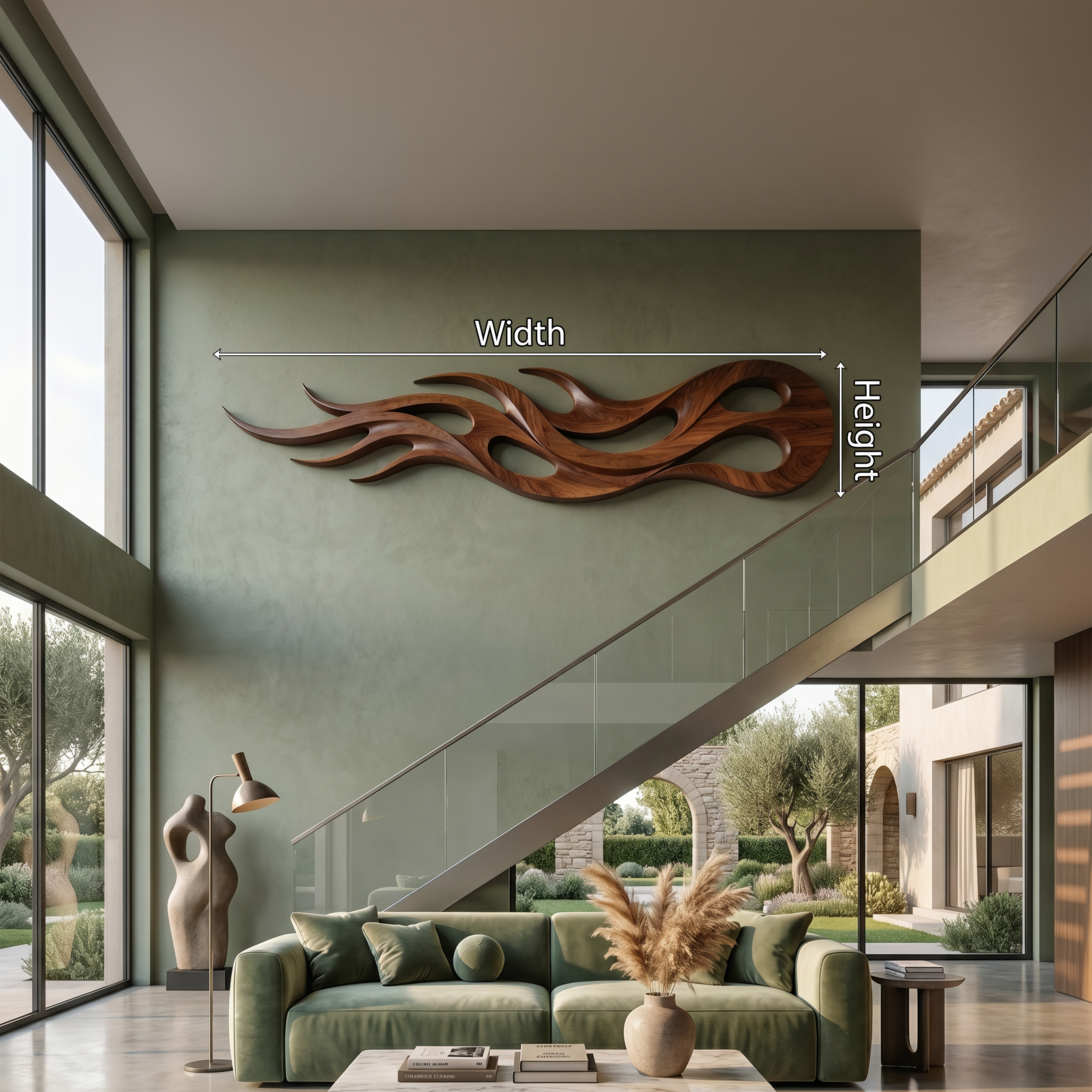 Modern Abstract Figure Wall Art For Reception Area SILDTTNWA109