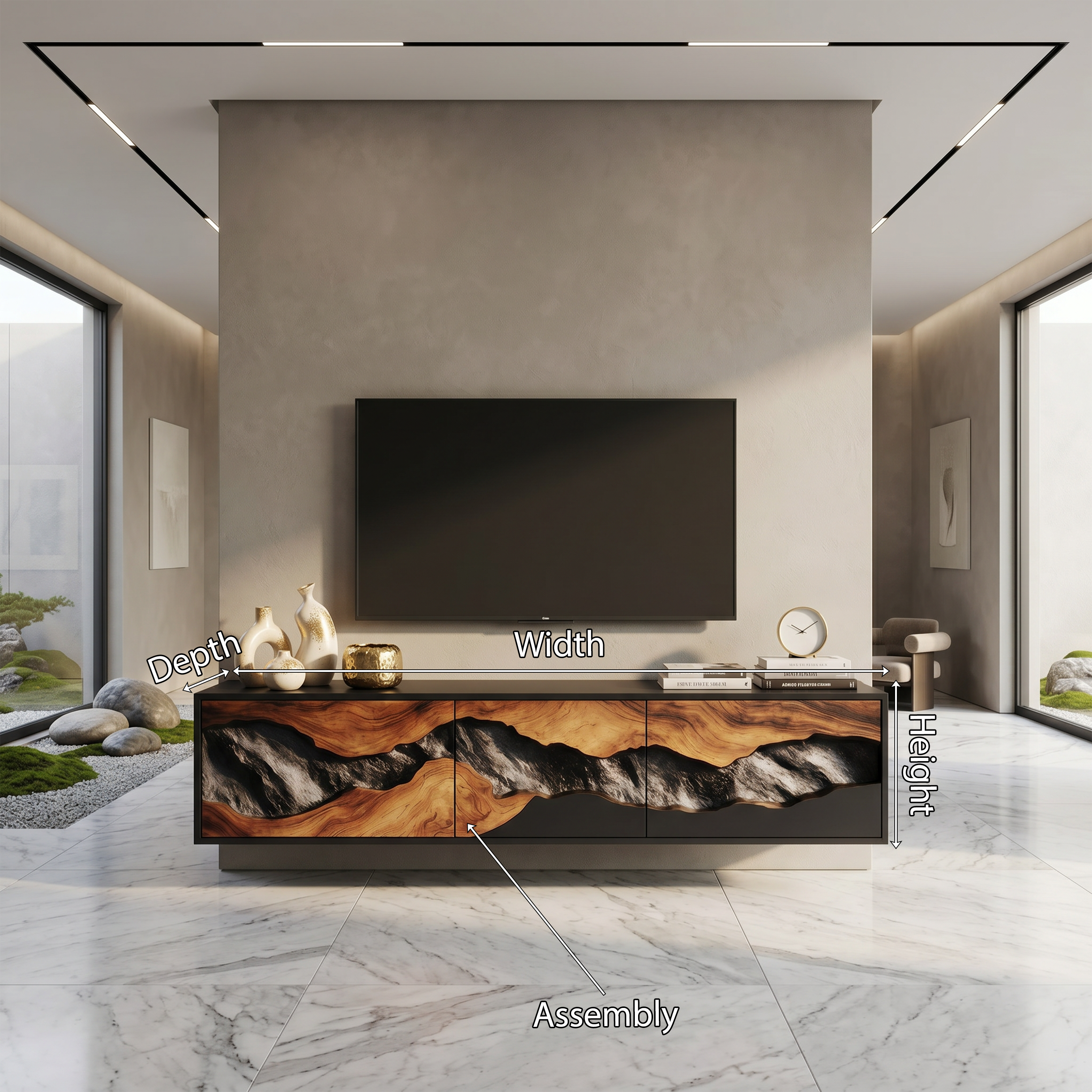 Handcrafted TV Console For Cozy Living Space SILDTTNTVC036