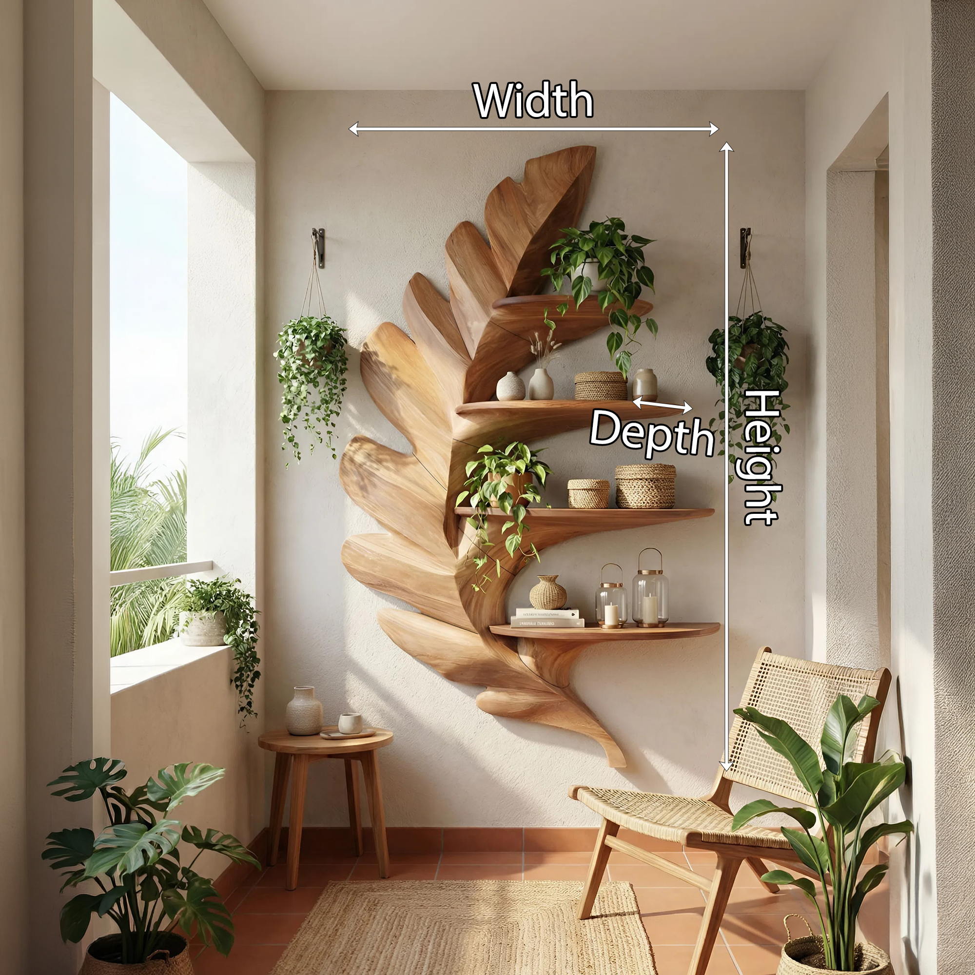Contemporary Wall Shelf For Home Entrance Decor SILDTTNWMS043