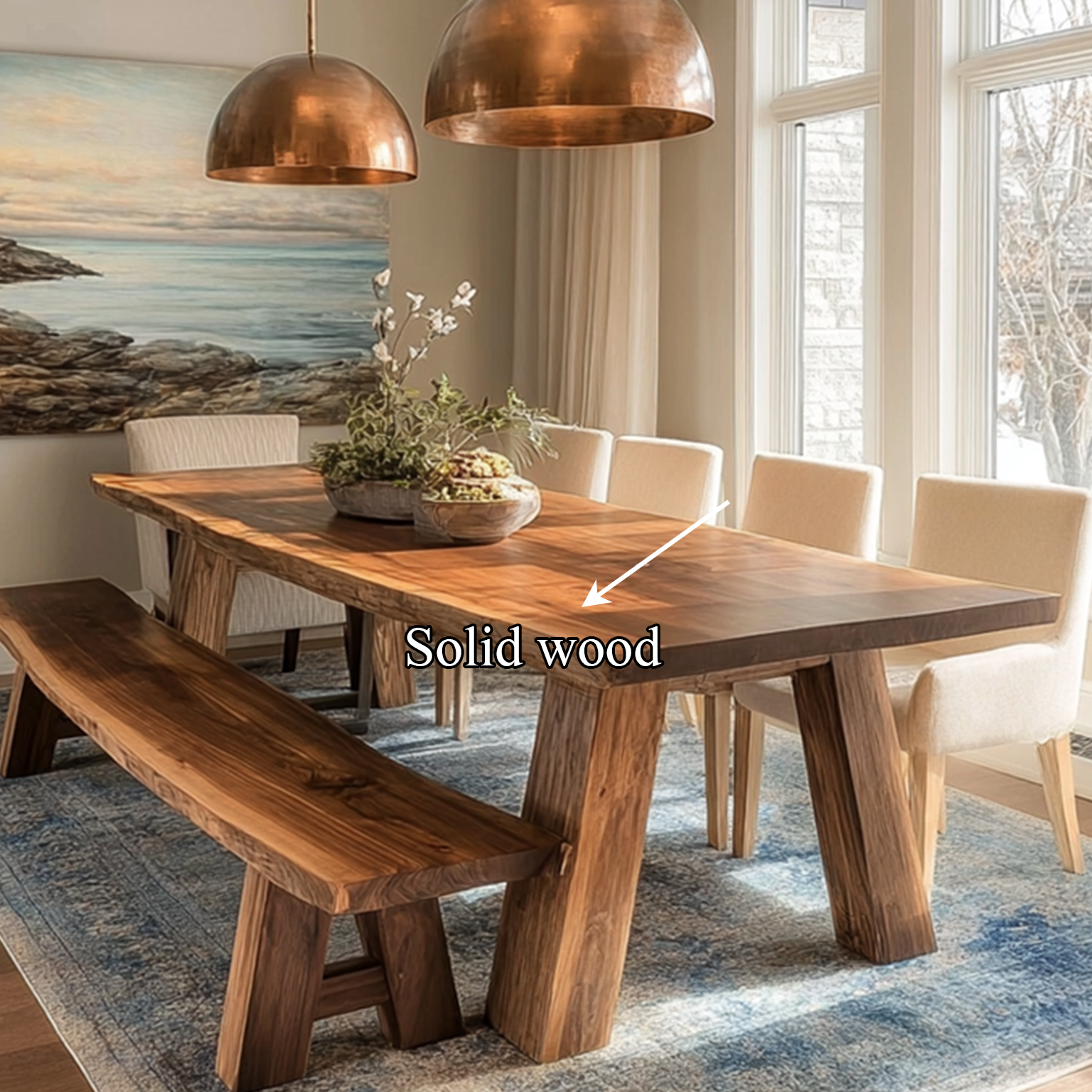 Rustic Dining Table Kitchen Or Dining Room SINLSADT038