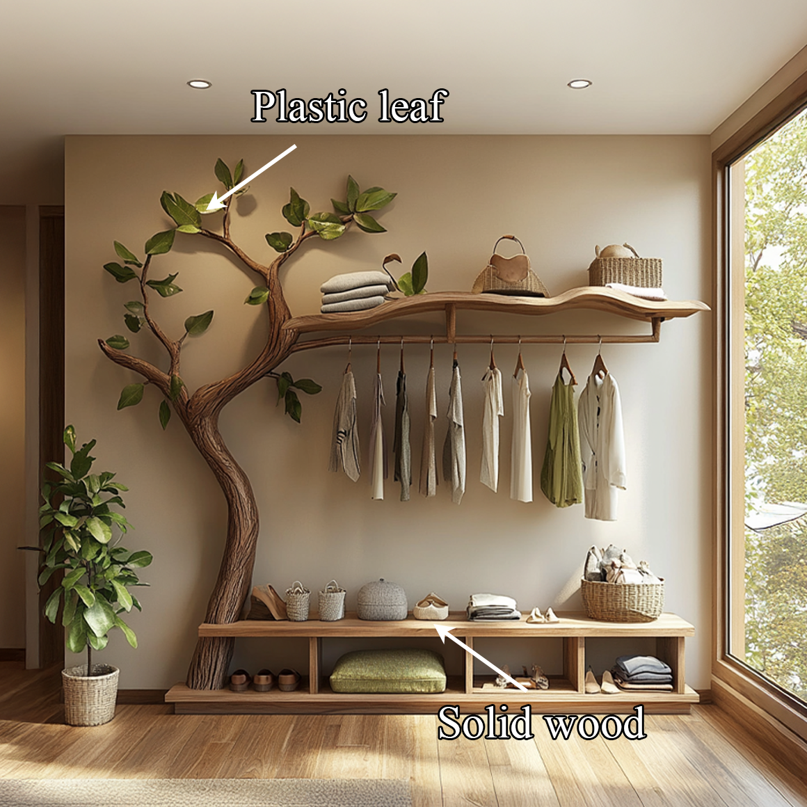 Rustic Mid Century Wardrobe Stand Bedroom Or Dressing Room Entryway SINLSATCR044