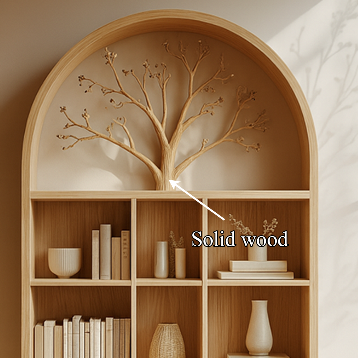 Scandinavian Rustic Tree Accent Storage Cabinet Living Room And Hallway SINLSASC238