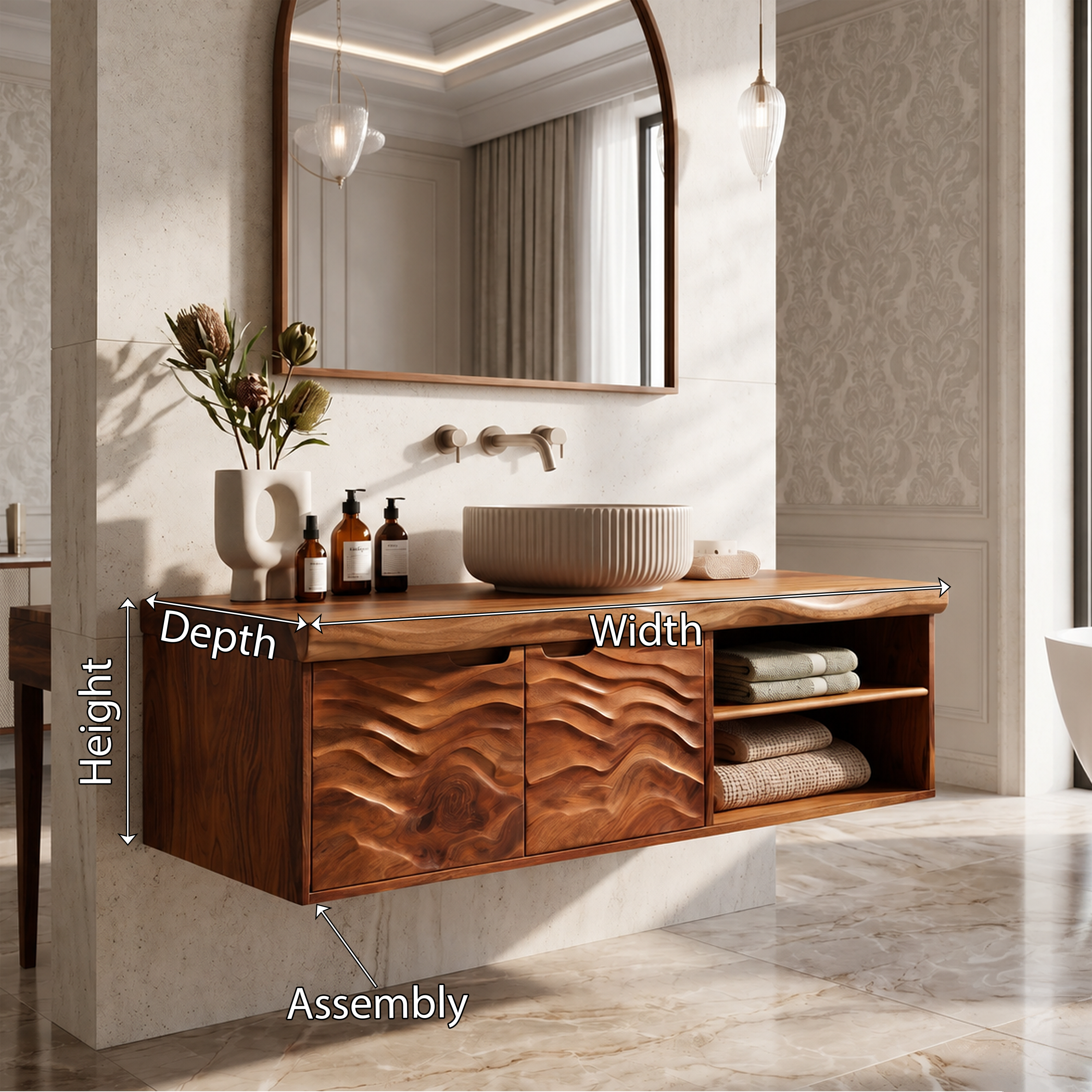 Contemporary Bath Cabinet Elegant Master Bathroom SILDTTRBRV192