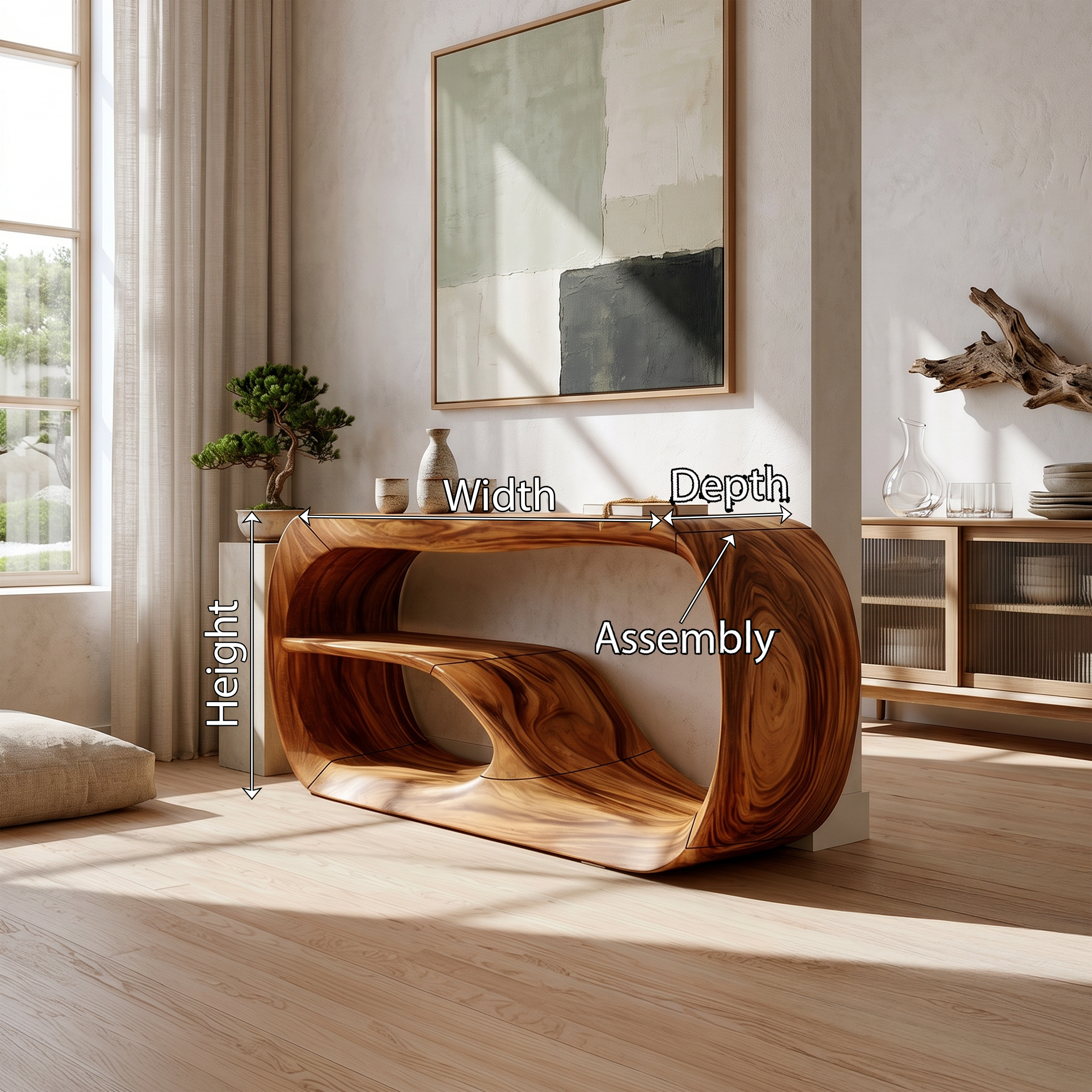 Modern Wooden Console Table For Entryway Furniture SILDTTRCS049