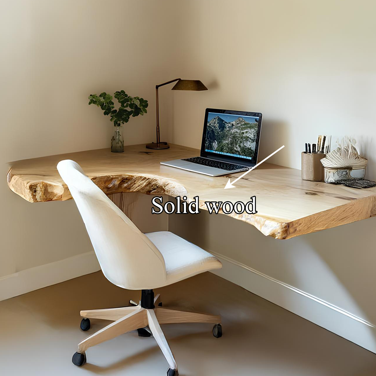 Mid Century Floating Desk Bedroom Study SINLSAFL101