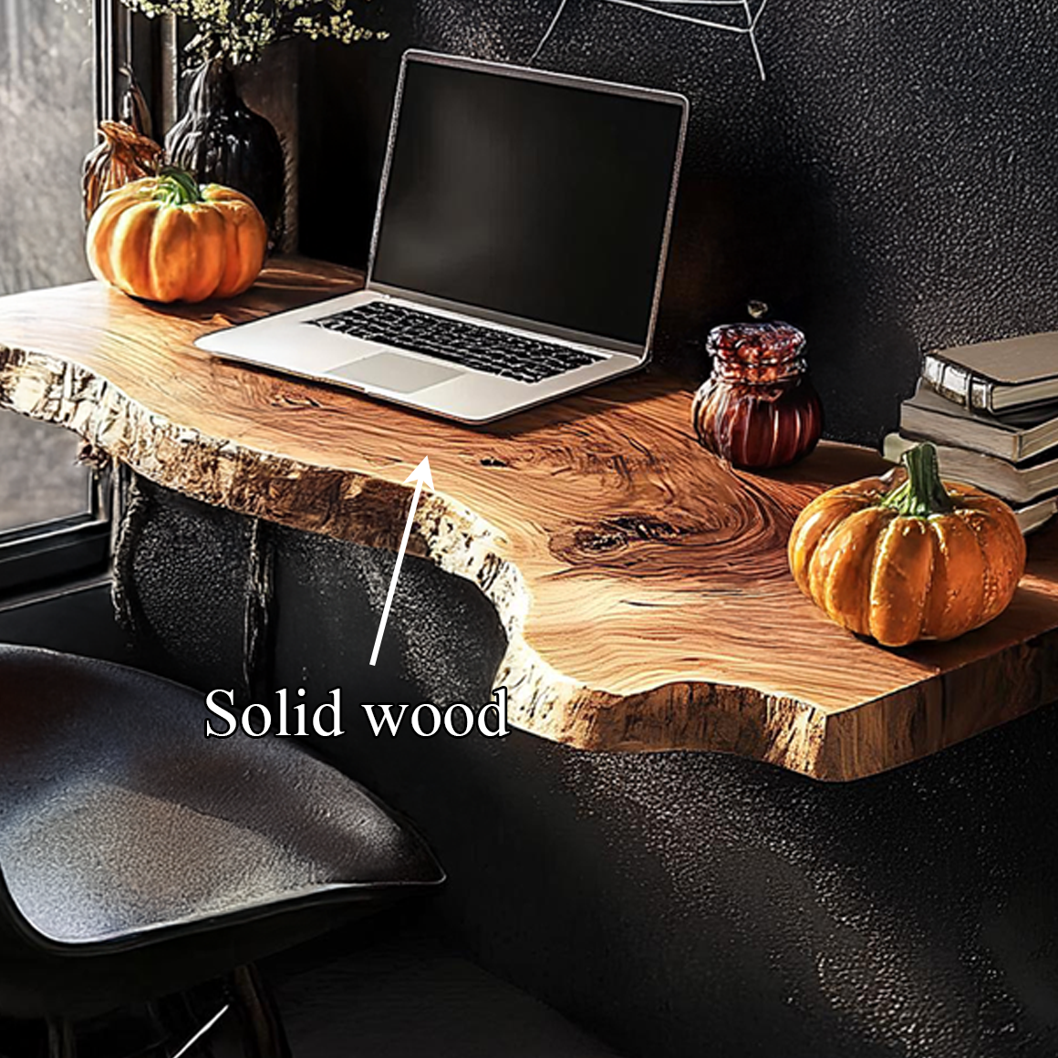 Rustic Halloween Floating Desk Shelf Living Room SINLSAHW011