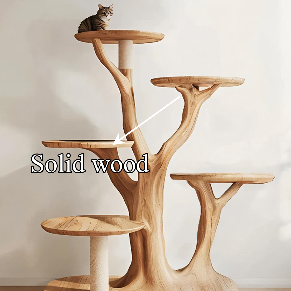 Mid Century Tree Cat Tower Lounge Living Room SINLSATT044