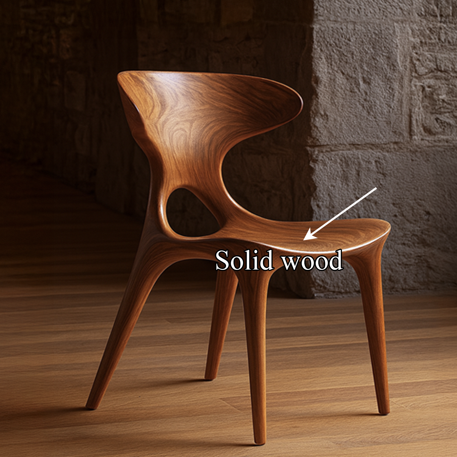 Rustic Dining Chair Scandinavian Living Kitchen SINLSADC003