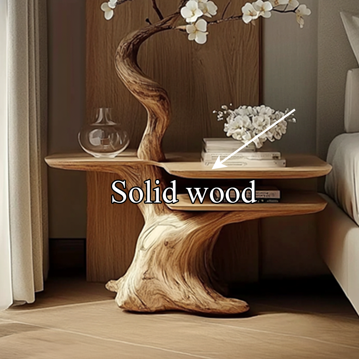 Rustic Bedside Table Bedroom Corner Living Room SINLSABT117