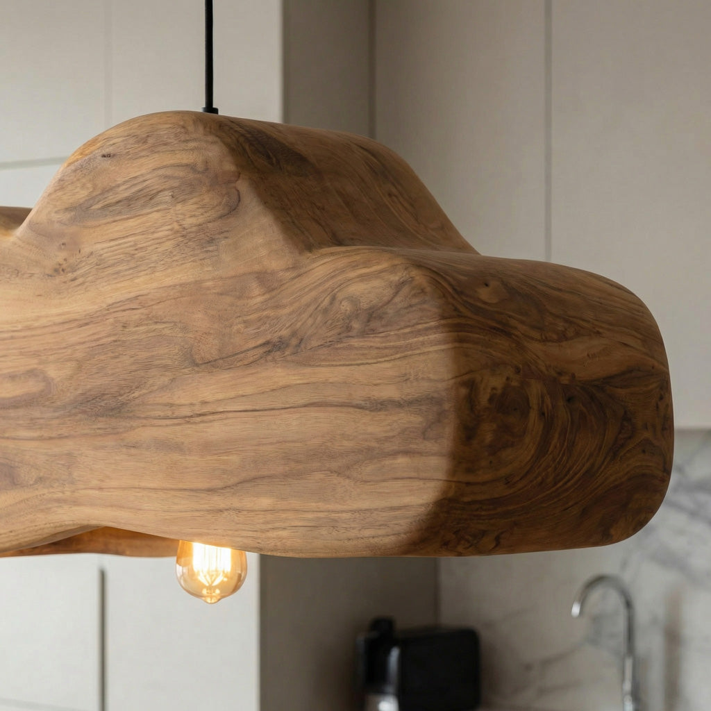 Scandinavian Wooden Pendant Light For Contemporary Kitchen Island RTTHHNLAM041