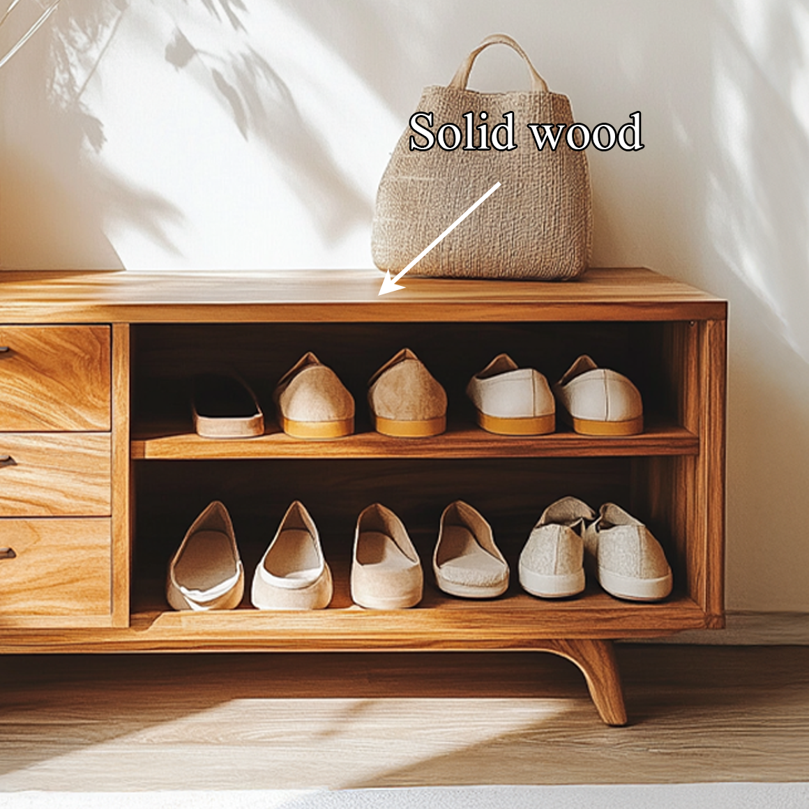 Mid Century Organic Shoe Storage Entryway And Studio SINLSASB070