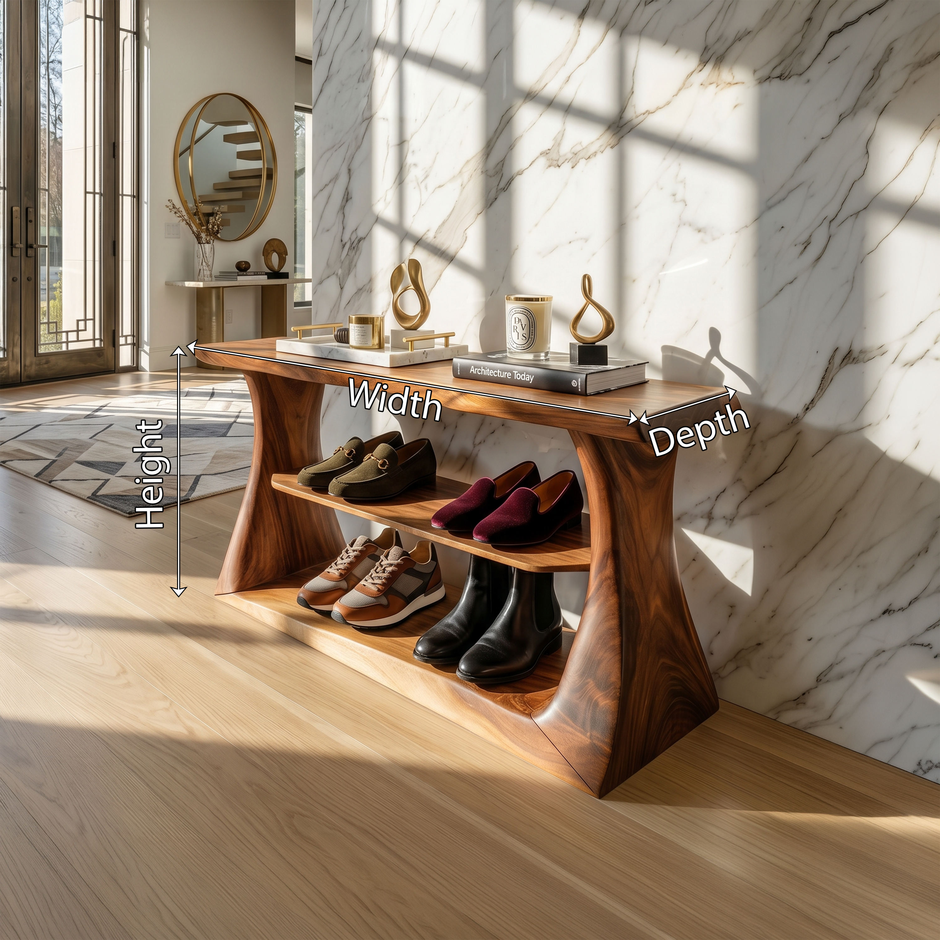 Modern Dressing Table Bedroom Walk In Closet Makeup Area SILDTTRSHB001
