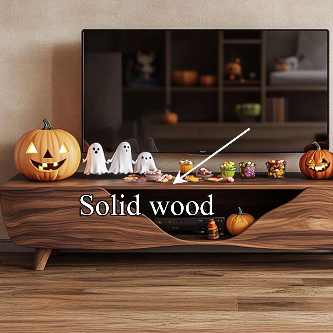 Mid Century Halloween TV Stand Modern Living Room Or Bedroom SINLSASC225