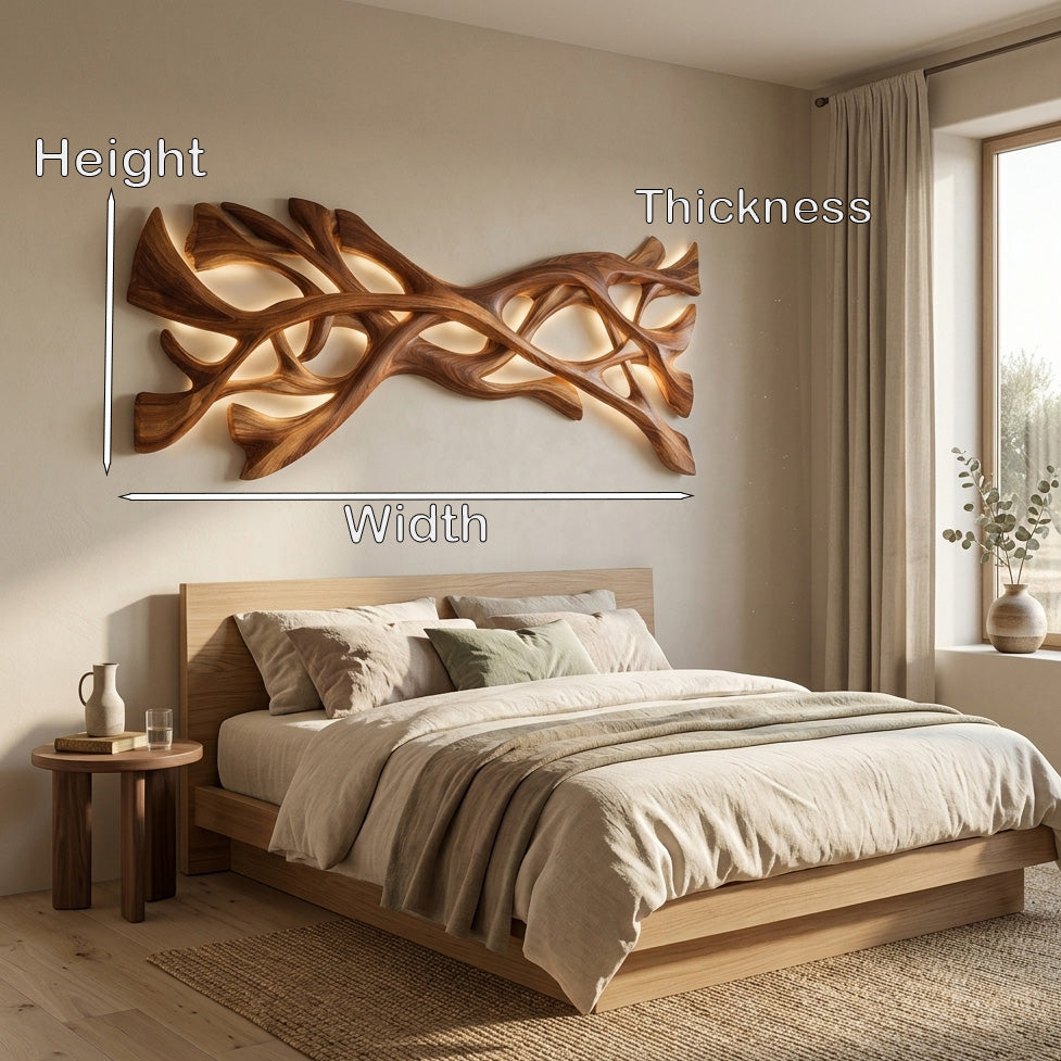 Organic Wood Wall Art For Contemporary Home Accent RTTHHNWA185