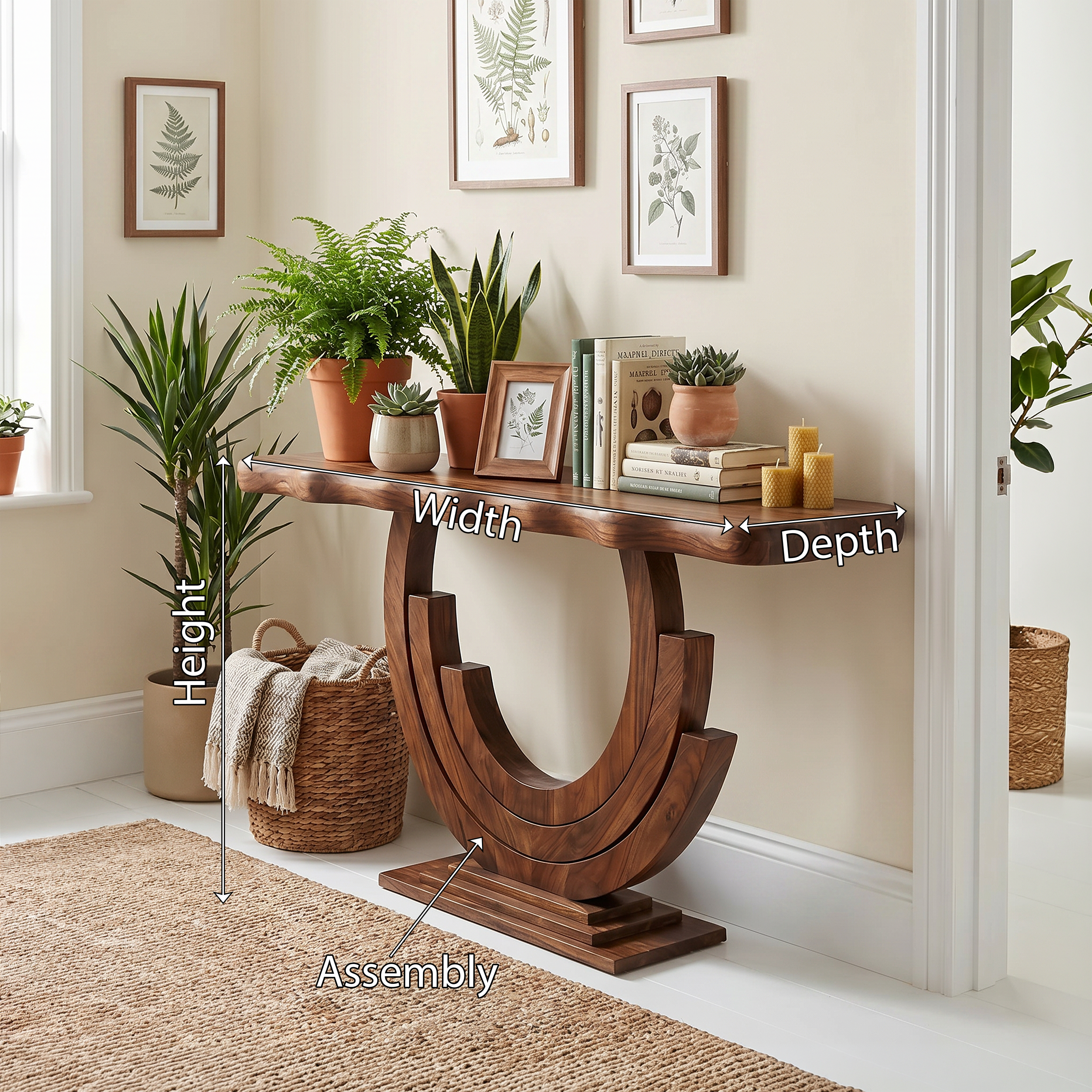 Luxury Infinity Console Table Designer Entryway SILDTTRCS109