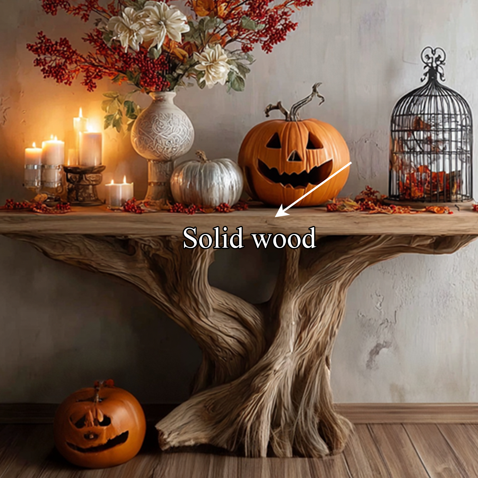 Rustic Natural Console Entryway Decor SINLSACS142