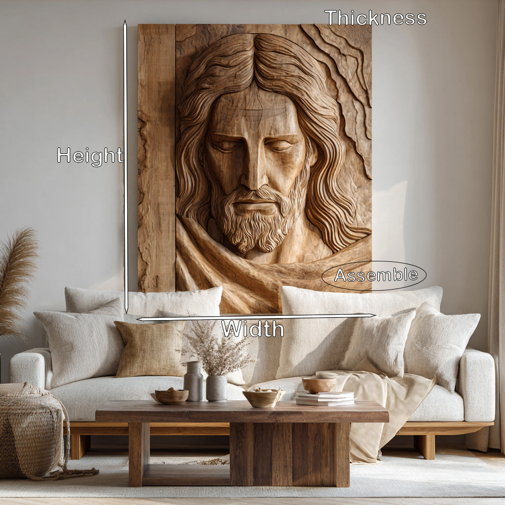 Handcrafted Wooden Religious Relief Wall Art For Living Room RTTHHNWA196