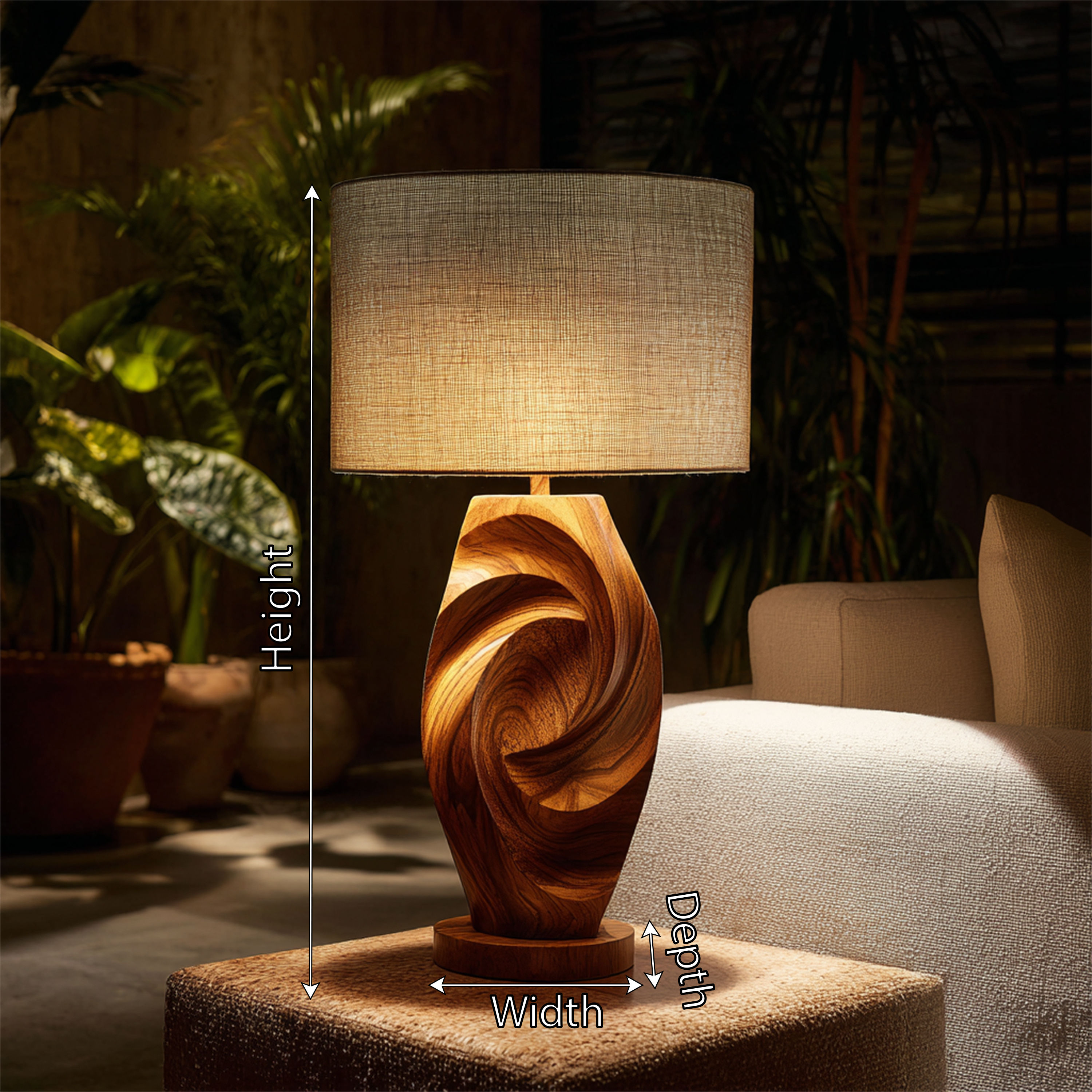 Minimalist Ambient Lamp Bedroom Nightstand Living Room Corner Space SILDTTRLAM038