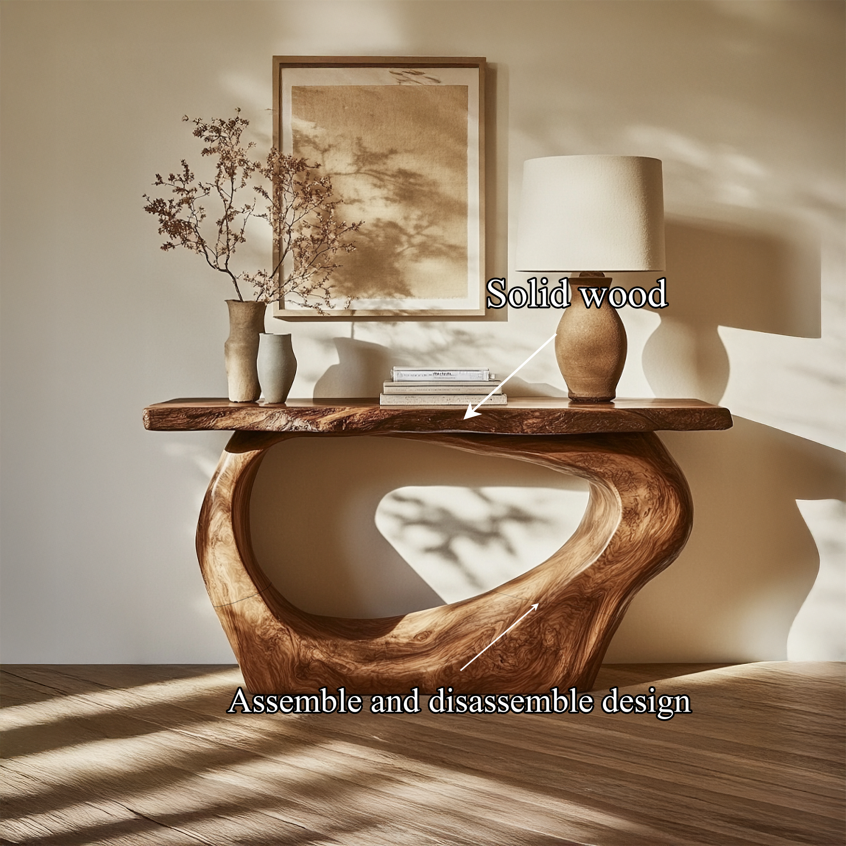 Handcrafted Sculpted Console Table Living Room Interior Feature Accent SINLSACS447
