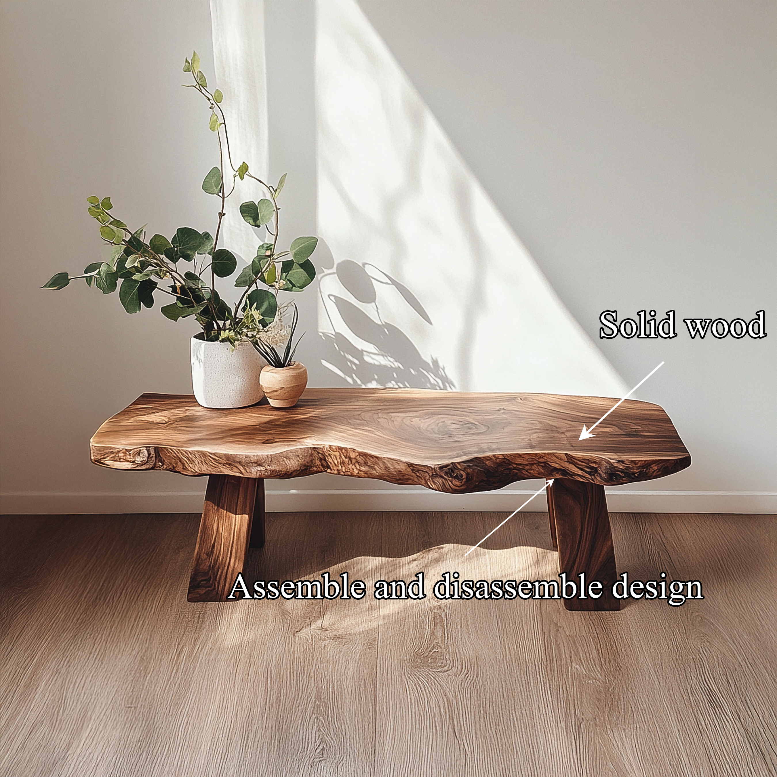 Rustic Live Edge Bench For Entryway Or Living Room SINLSARS066