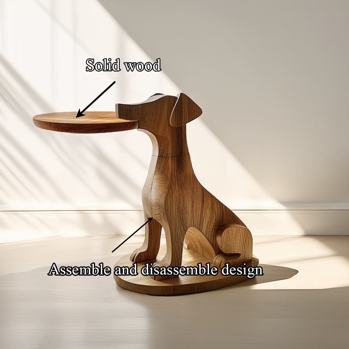 Modern Minimal Dog Side Table For Living Room And Small Space SINLSABT210