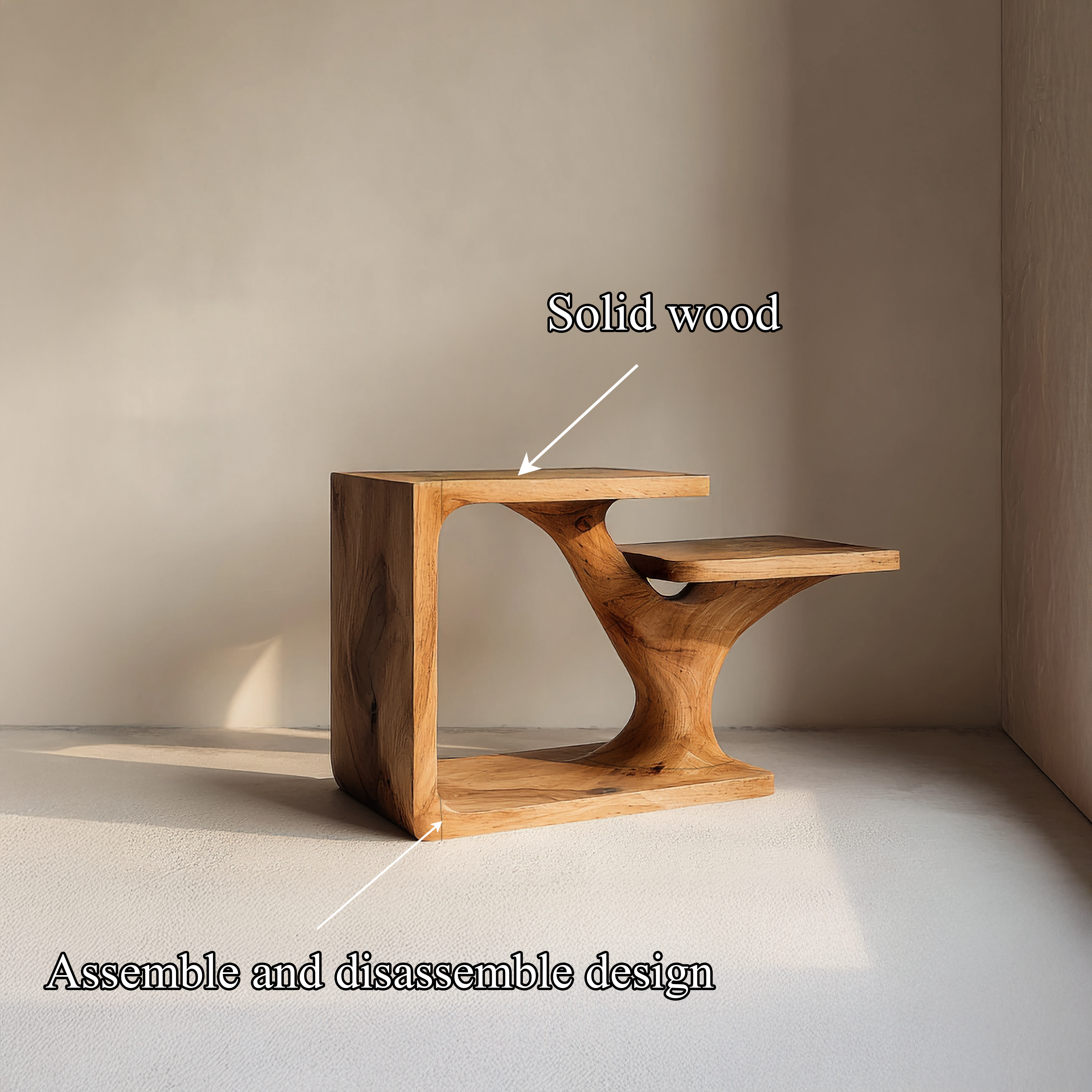 Mid Century Side Table For Living Room Or Bedroom SINLSABT226