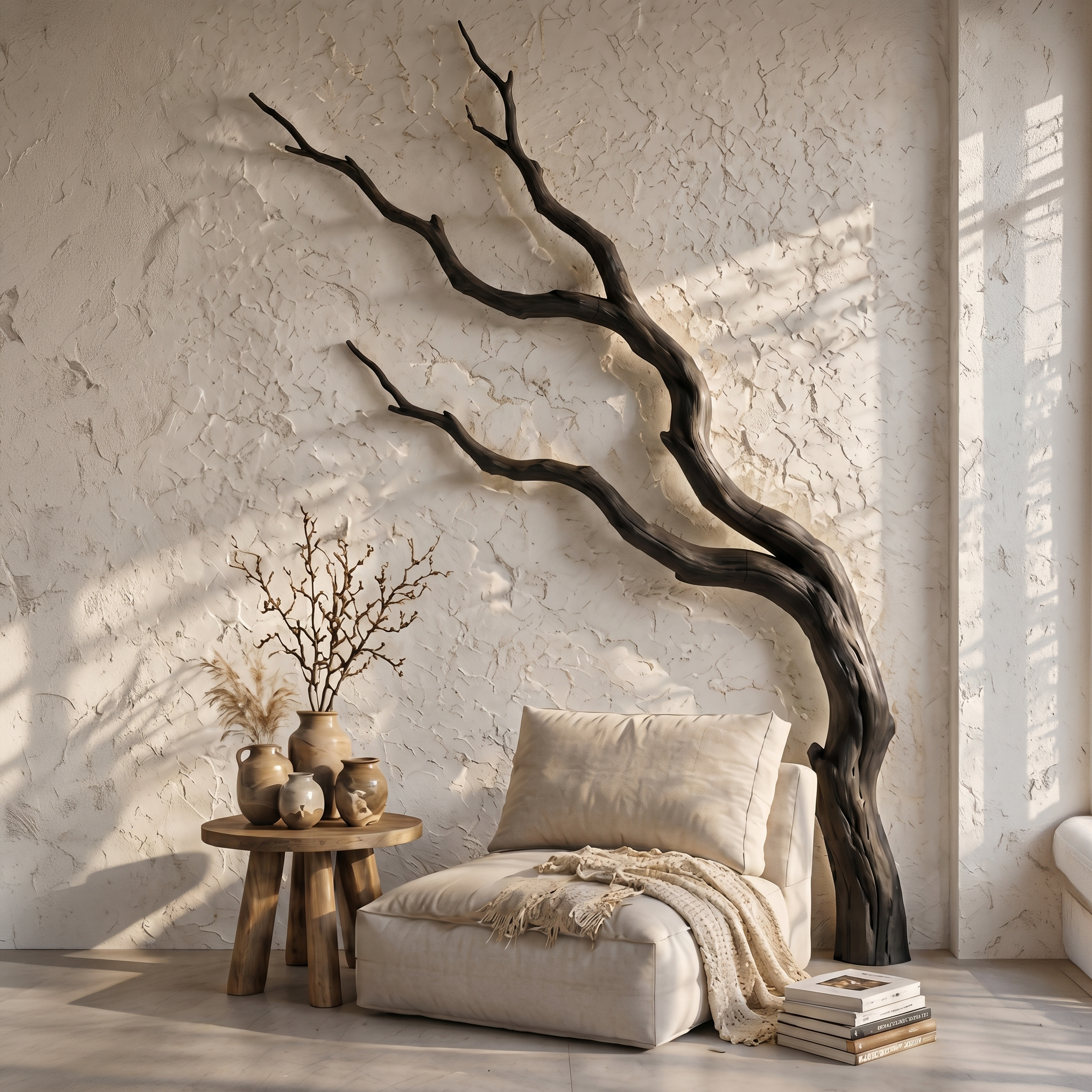 Contemporary Wall Decor Sculptural Branch Design For Living Room SINLSAWD131
