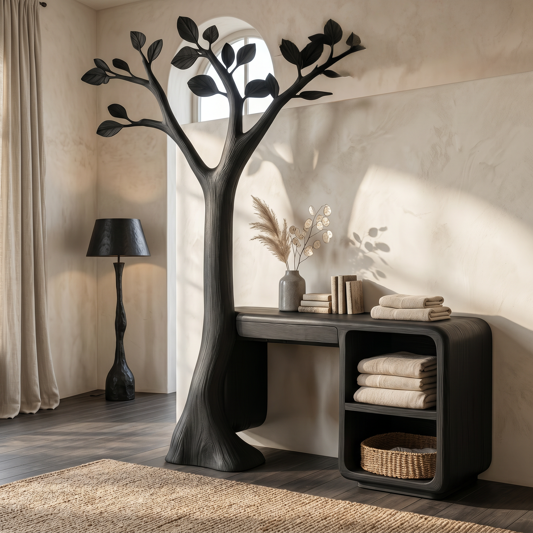 Contemporary Corner Makeup Vanity Bedroom Or Walk In Closet SINLSABDT082