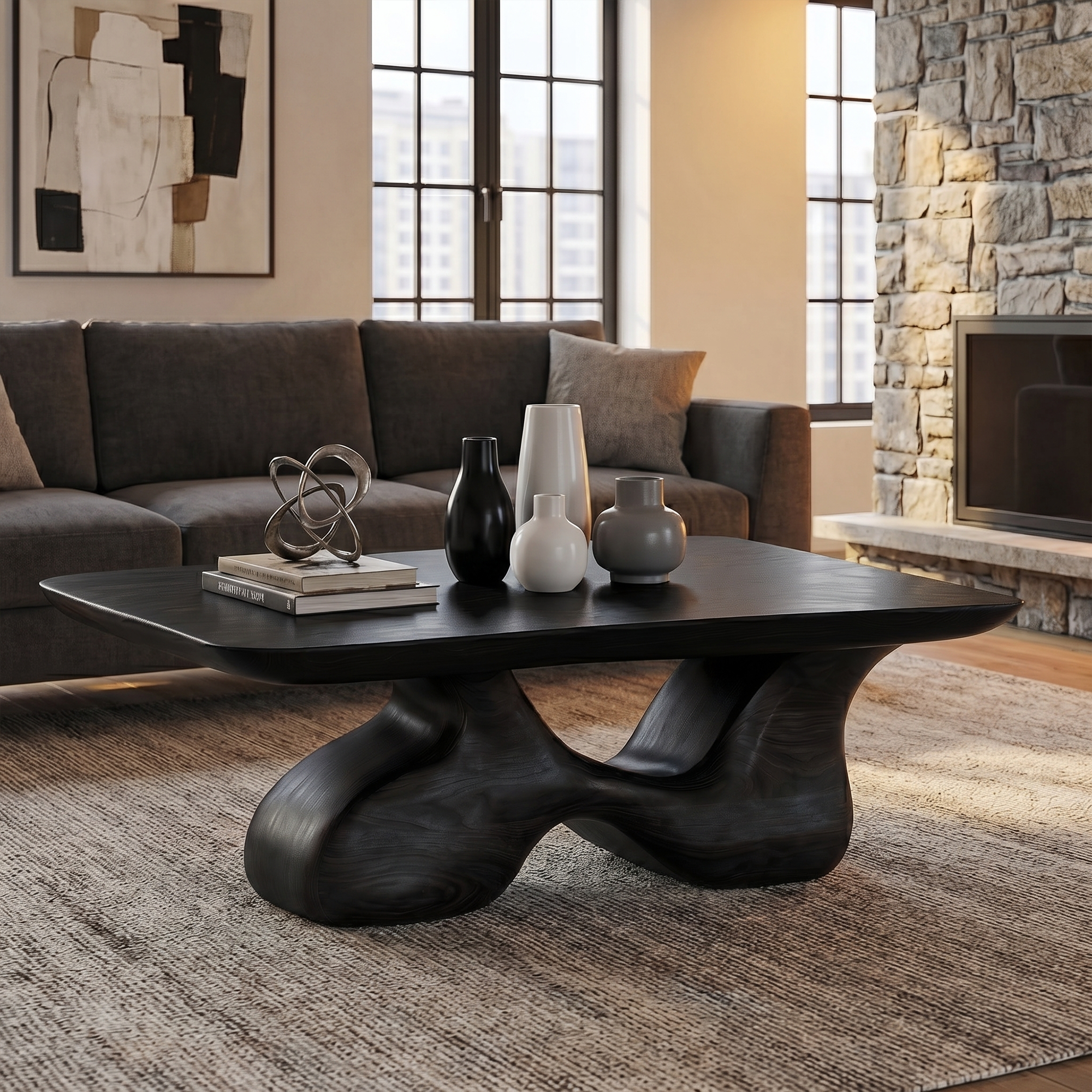 Mid Century Wooden Coffee Table For Living Room And Lounge SINLKICF357