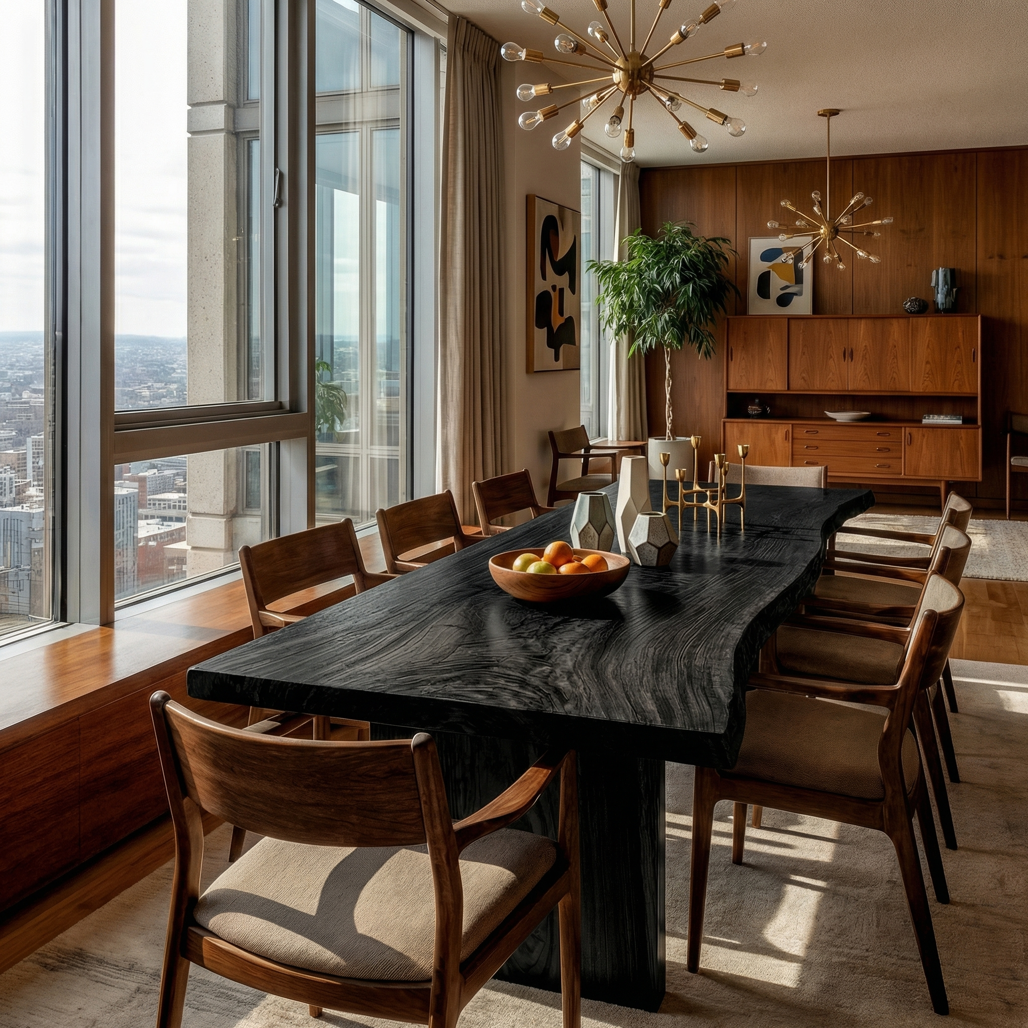 Rustic Live Edge Dining Table Solid Wood Natural Slab Design Dining Room And Kitchen SINLKIDT162