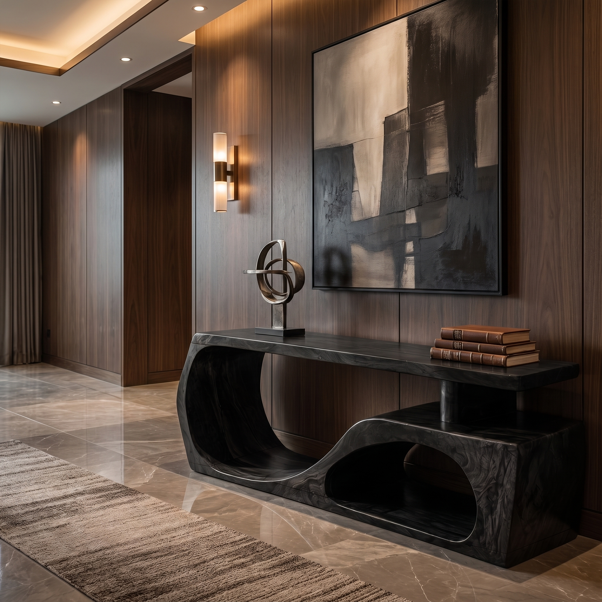 Contemporary Bench With Curved Open Shoe Storage For Entryway And Living Room SINLKIRS119