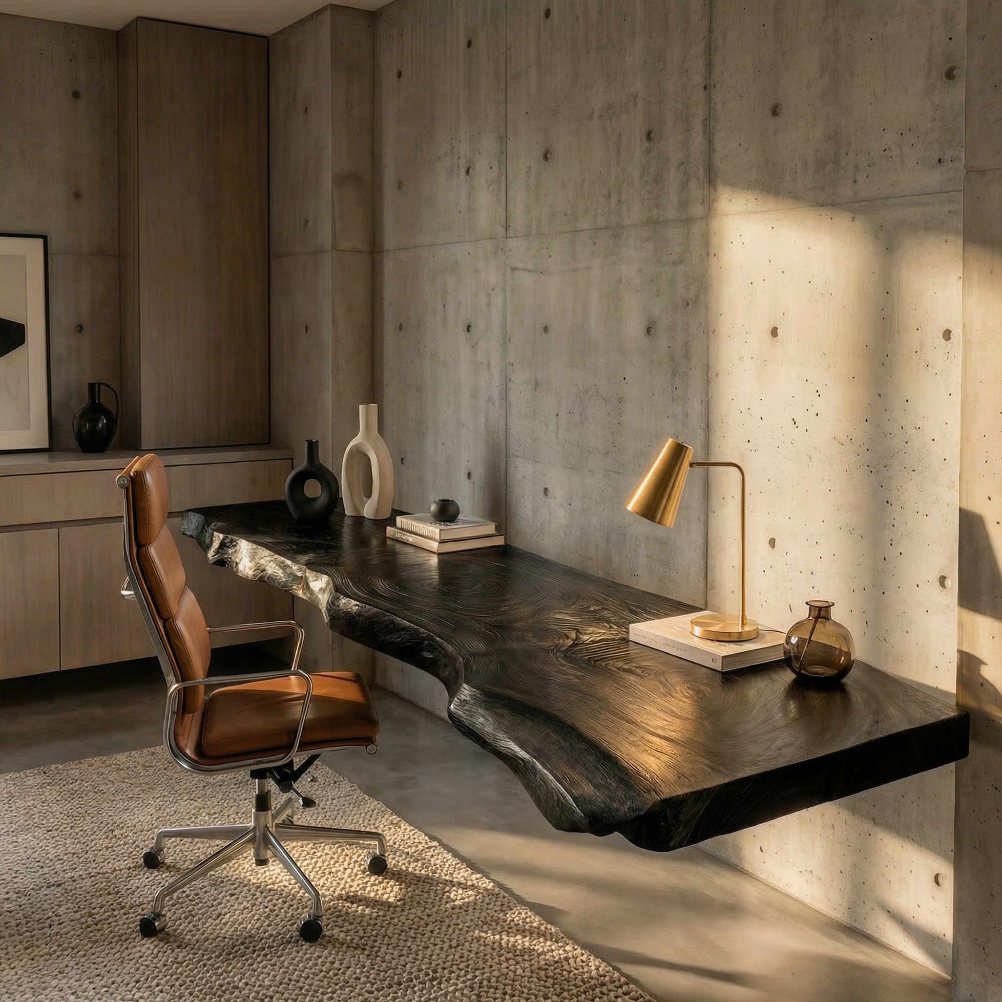 Contemporary Rustic Floating Shelf Solid Wood Live Edge Corner Design Kitchen And Living Room SINLKIFL524