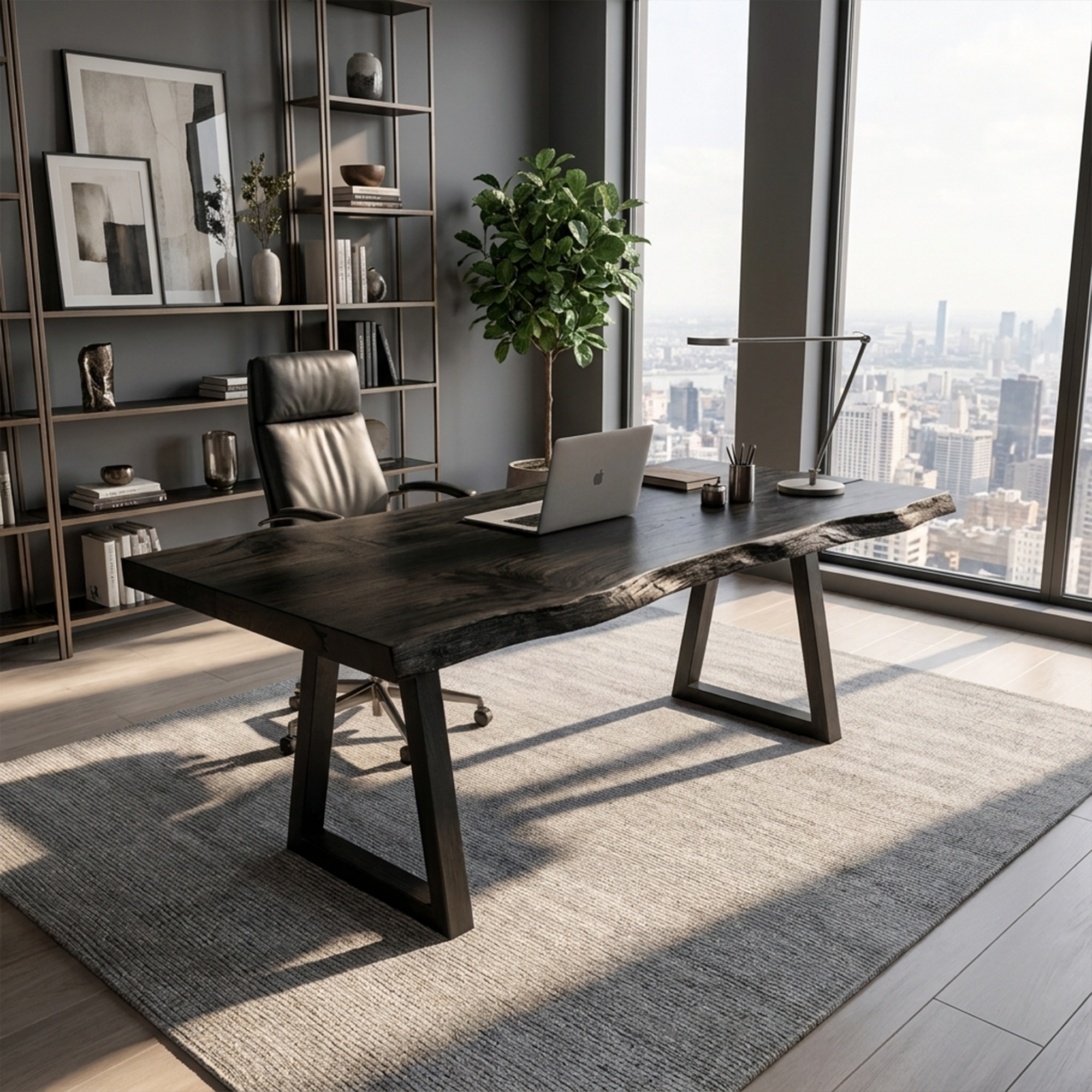 Rustic Natural Work Desk Bedroom And Creative Area SINLKIDK020
