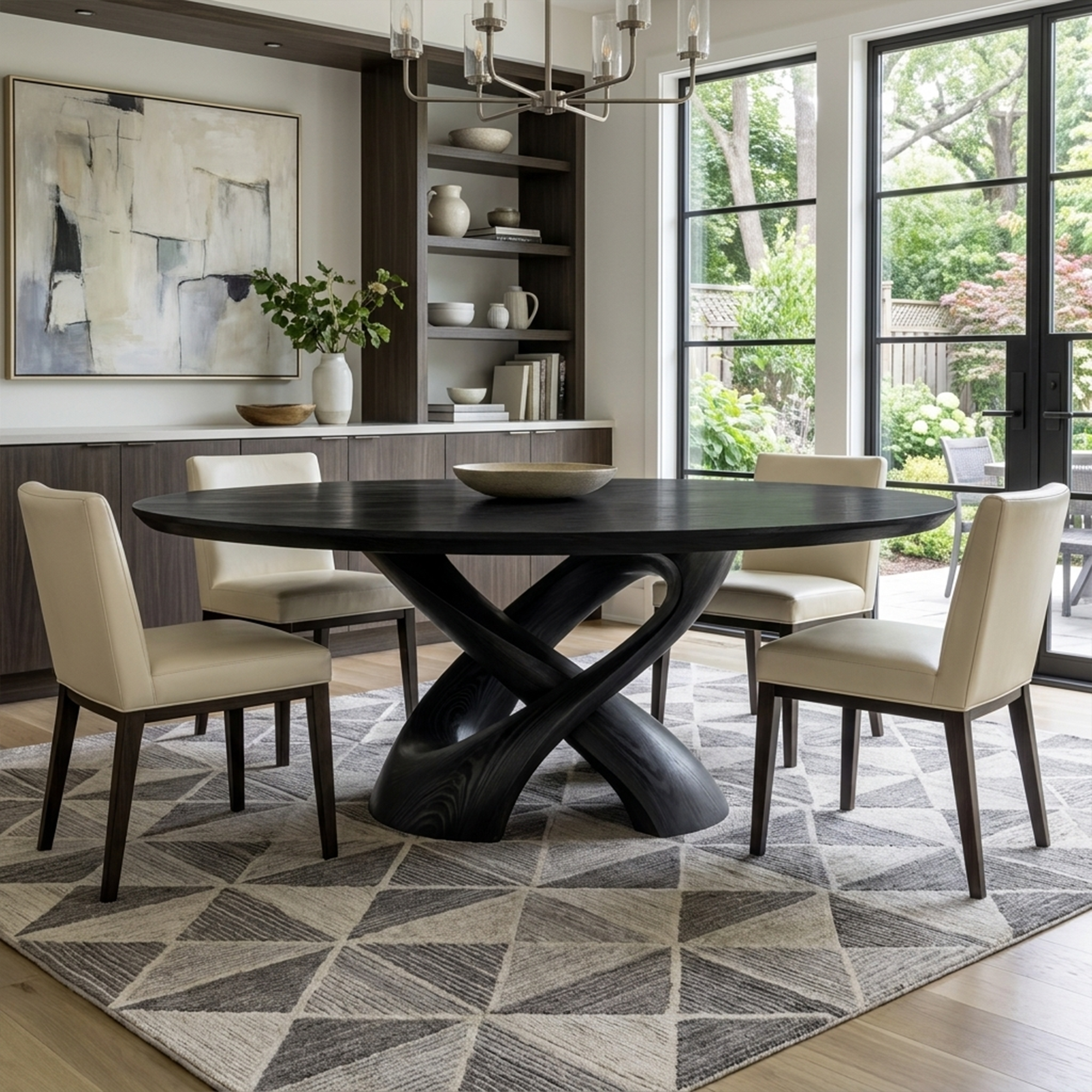 Rustic Handmade Live Edge Dining Table Kitchen SINLKIDT124