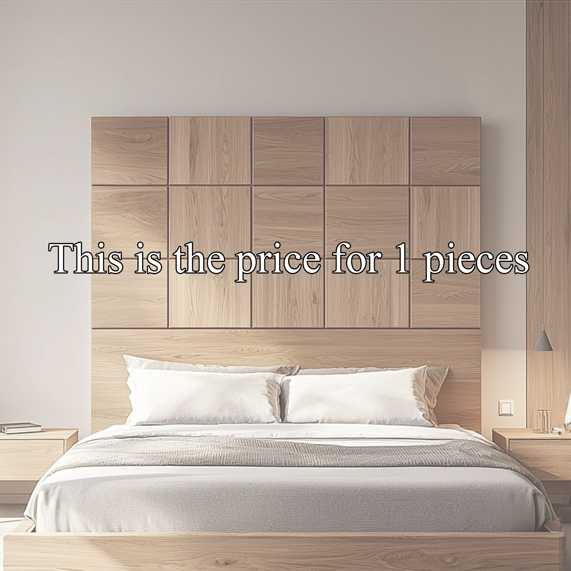 Rustic Wooden Headboard Bedroom Wall Accent SINLKIDH009