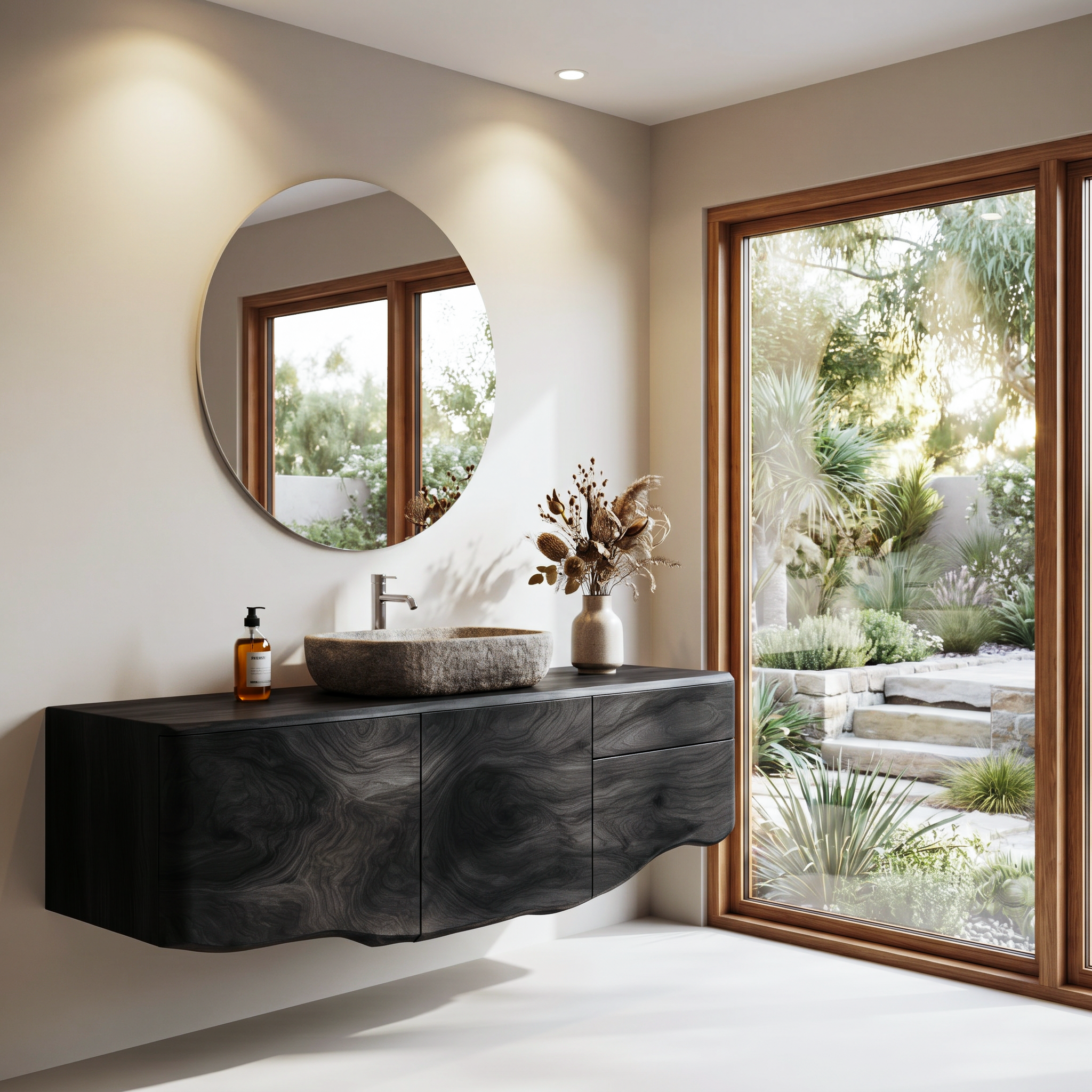 Wall Mounted Bathroom Vanity Wooden Vanity Cabinet With Storage For Bathroom SINLHABRV297