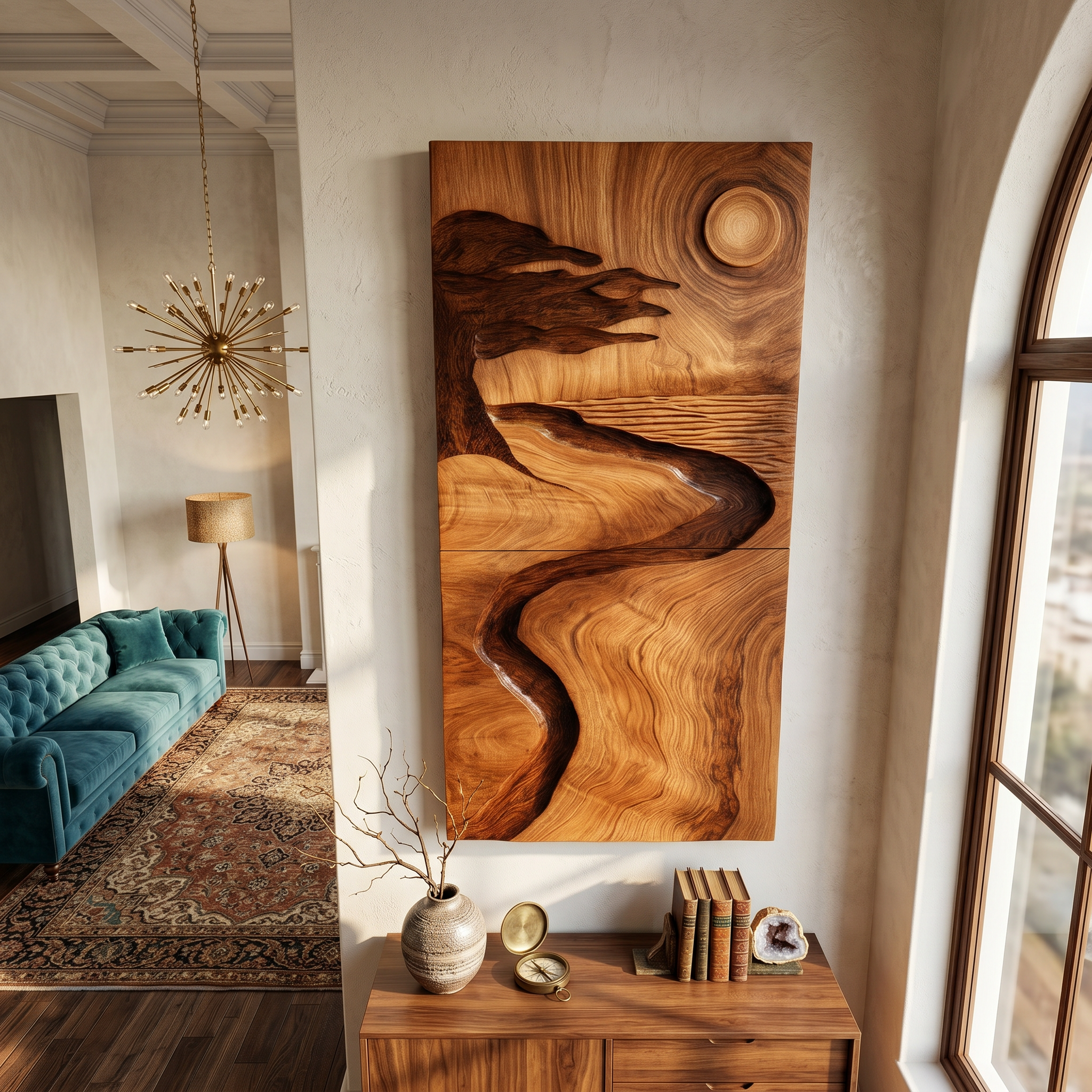 Organic Desert Wood Wall Art For Minimalist Contemporary Interior Design SILDTTRWA089