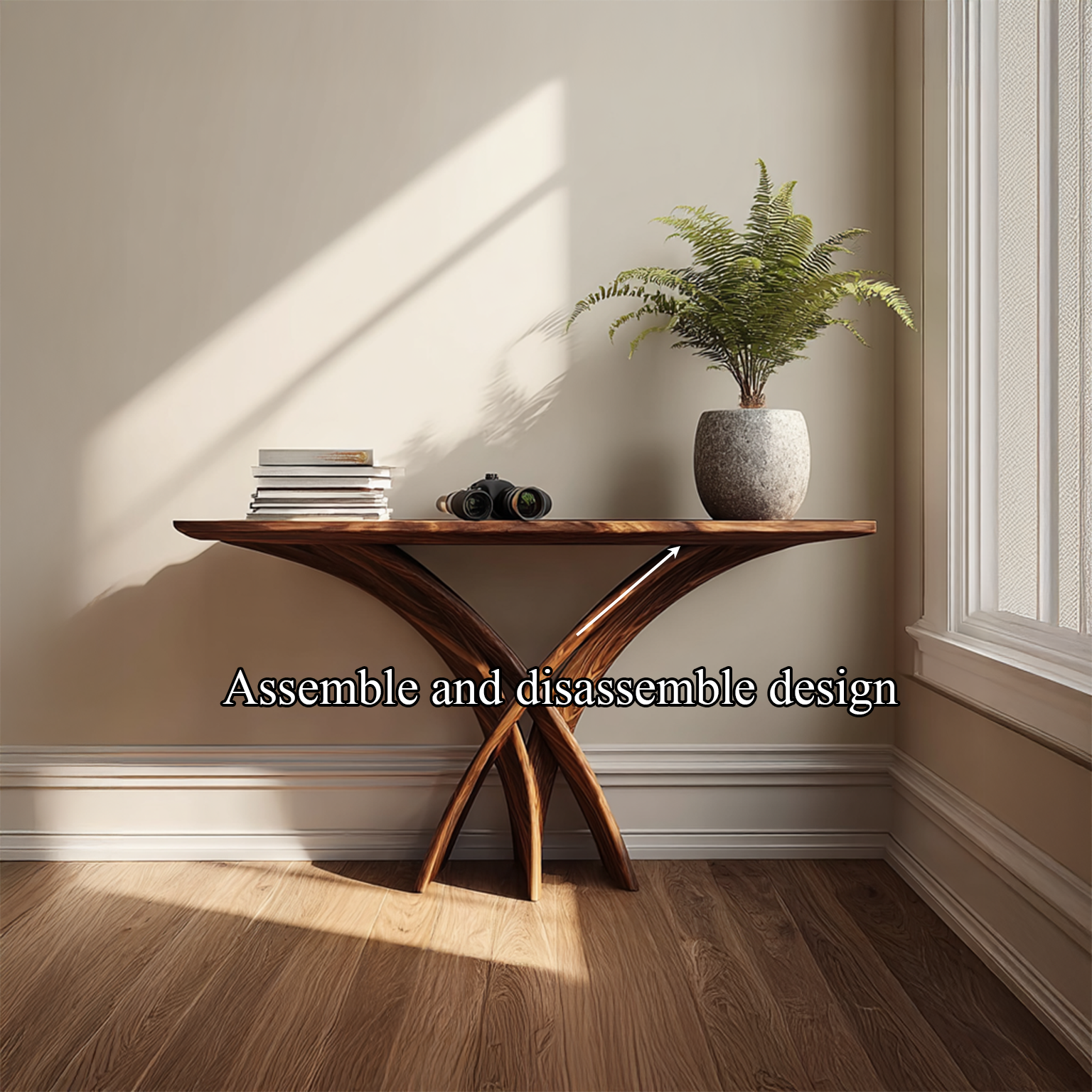 Rustic Wall Console Table Entryway SINLSACS115