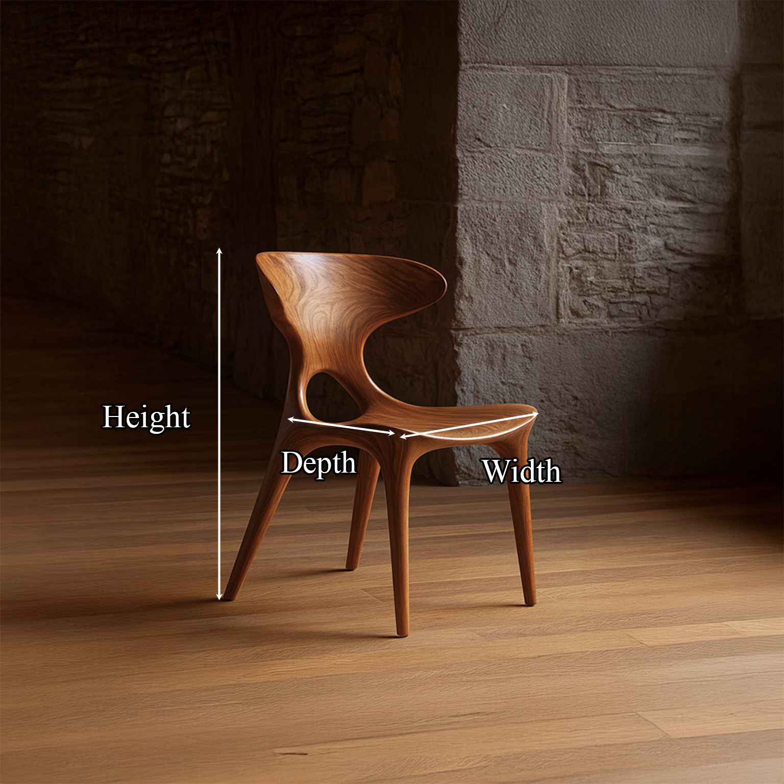Rustic Dining Chair Scandinavian Living Kitchen SINLSADC003