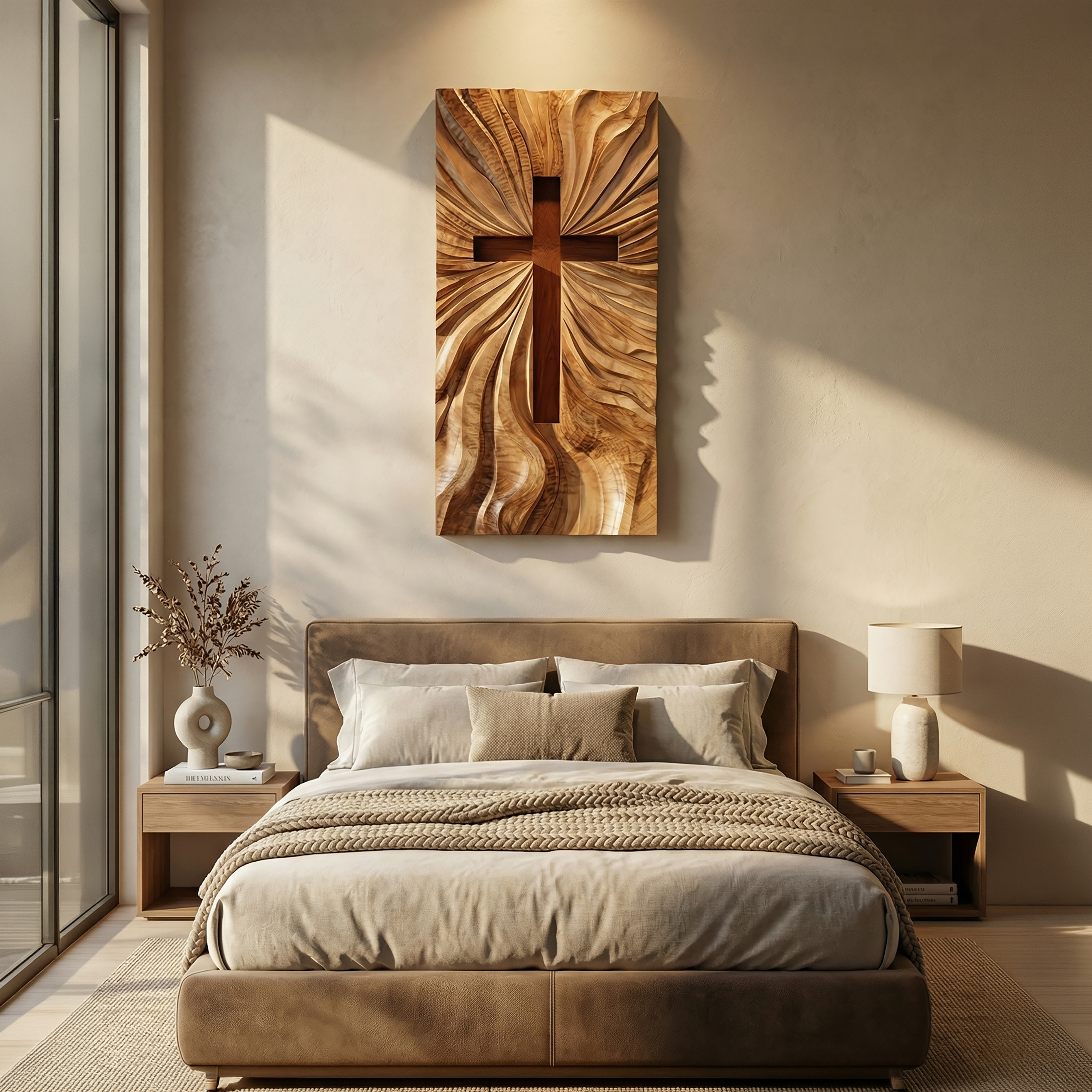 Luxury Illuminated Religious Wall Art For Modern Sacred Interior SILDTTRWA060