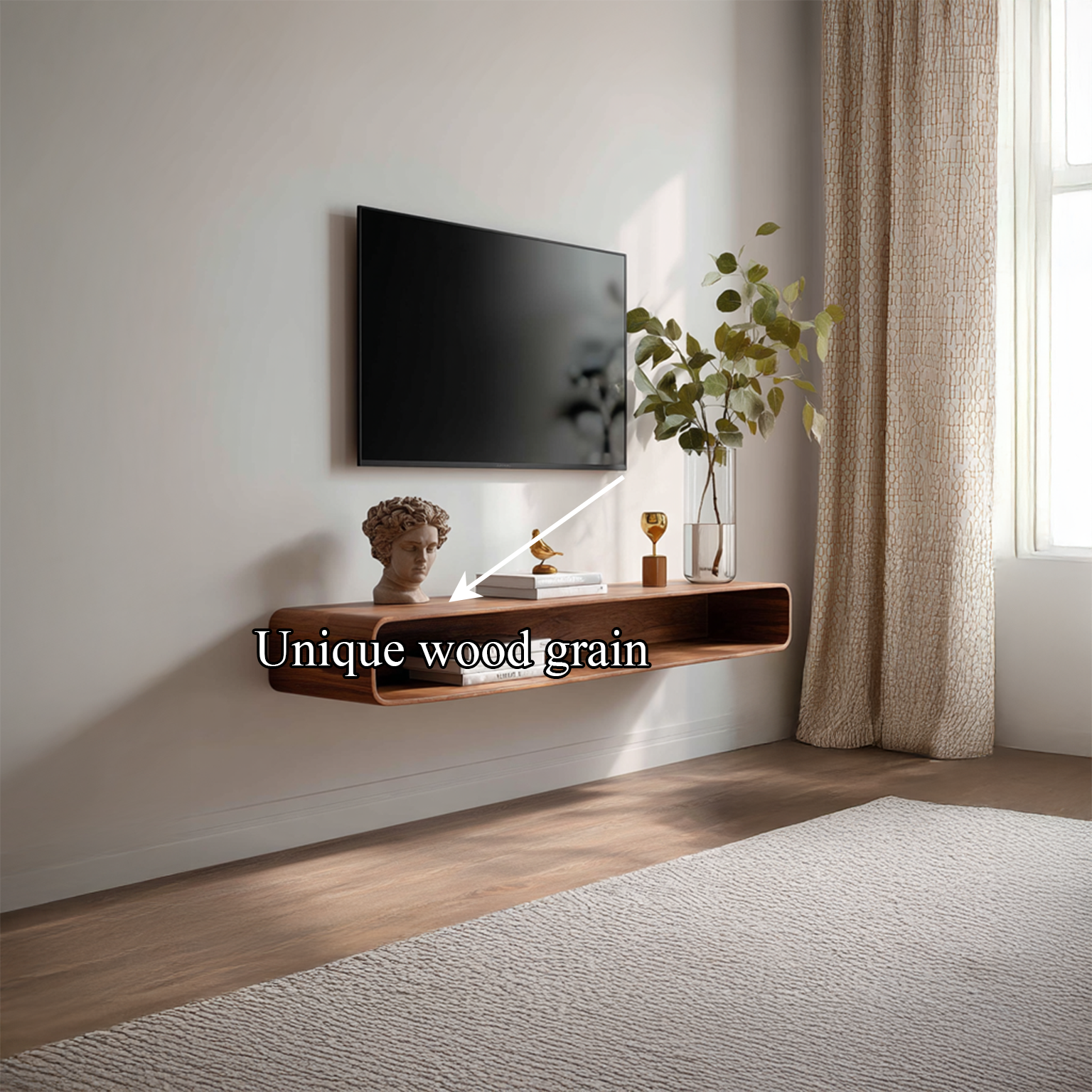Mid Century Floating TV Cabinet Living Room SINLSAFL110