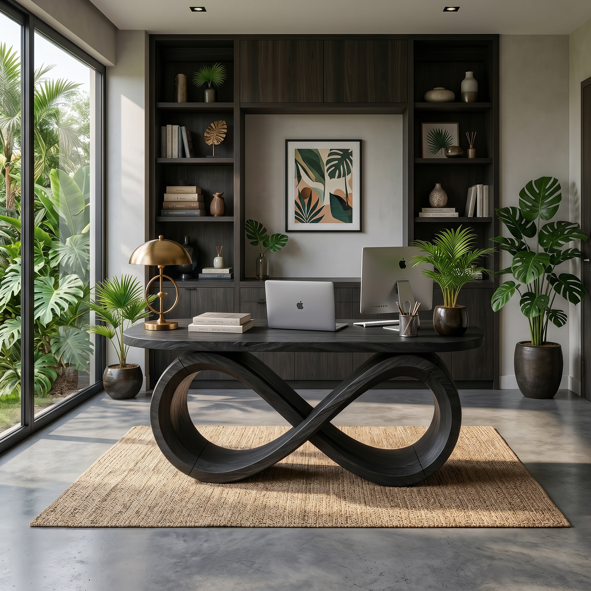 Luxury Infinity Base Executive Desk Designer Office SILDTTRDE023